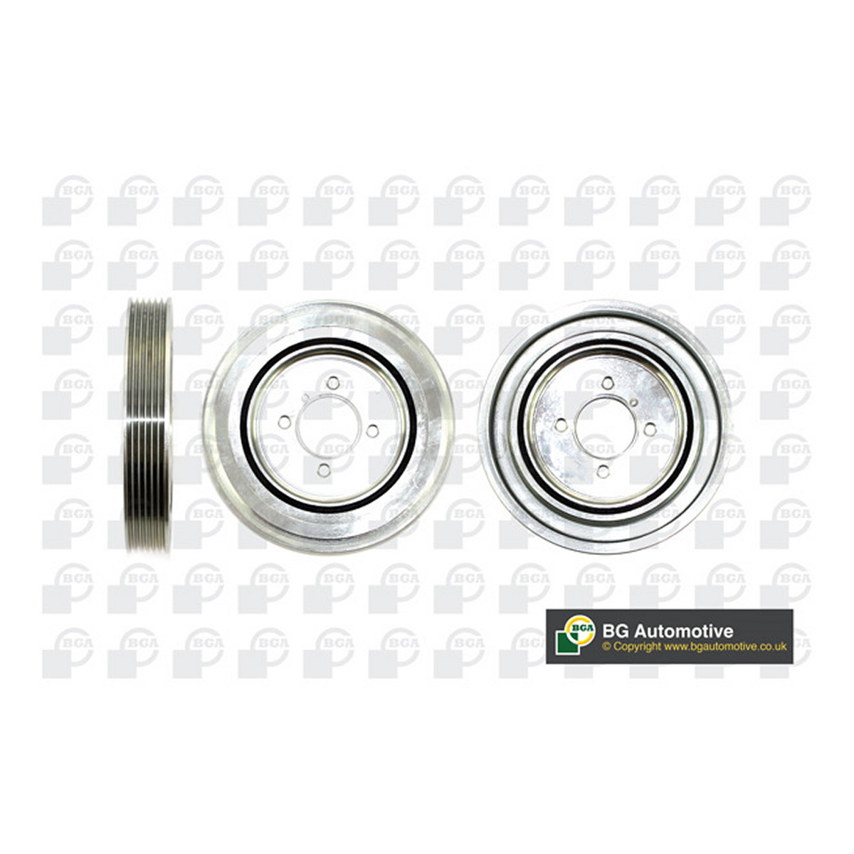 Шків ременя генератора CITROEN BERLINGO 2002-2007, C15 2001-2006, DISPATCH/JUMPY 2004-20 BGA (DP0707) BGA фото 3