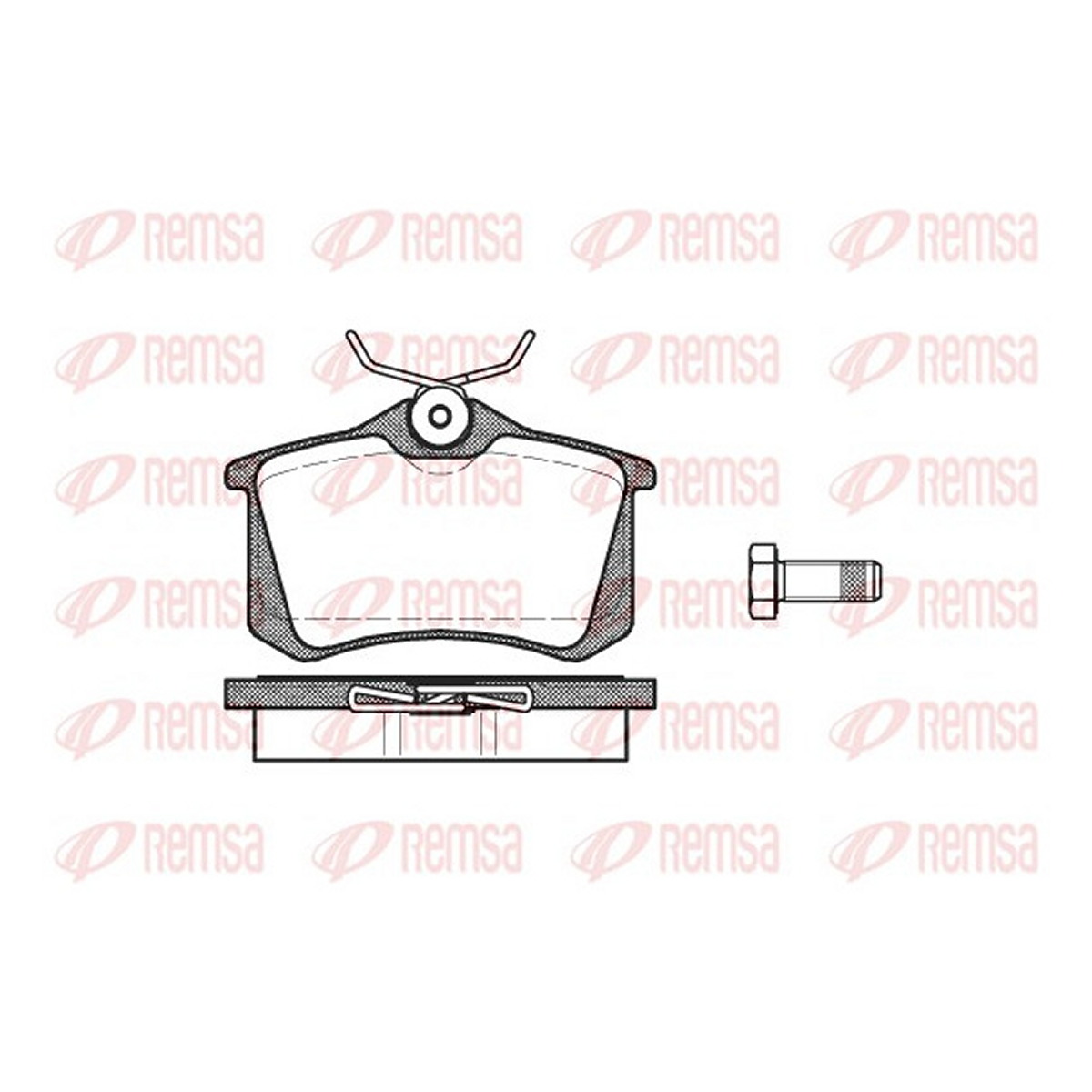 Колодки гальмівні дискові VW GOLF IV (1J1) 1.4 1997.08-2008.04 REMSA (0263.01) Remsa фото 3