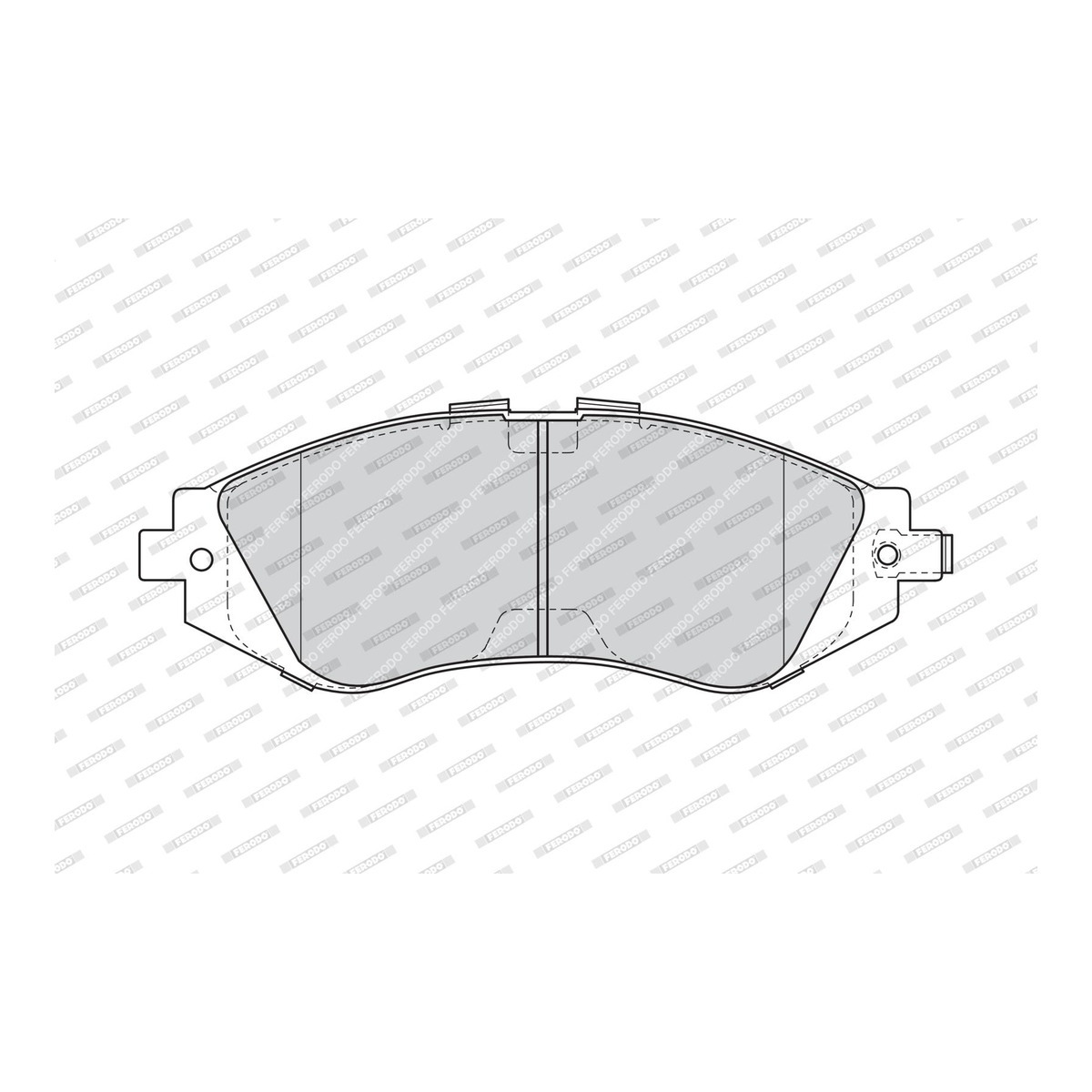 Комплект гальмівних колодок передн , CHEVROLET ASTRA, OPTRA, REZZO, ZAFIRA, DAEWOO LANOS, NUBIRA, HYUNDAI TRAJET 1.6-2.0D 02.97- фото 4