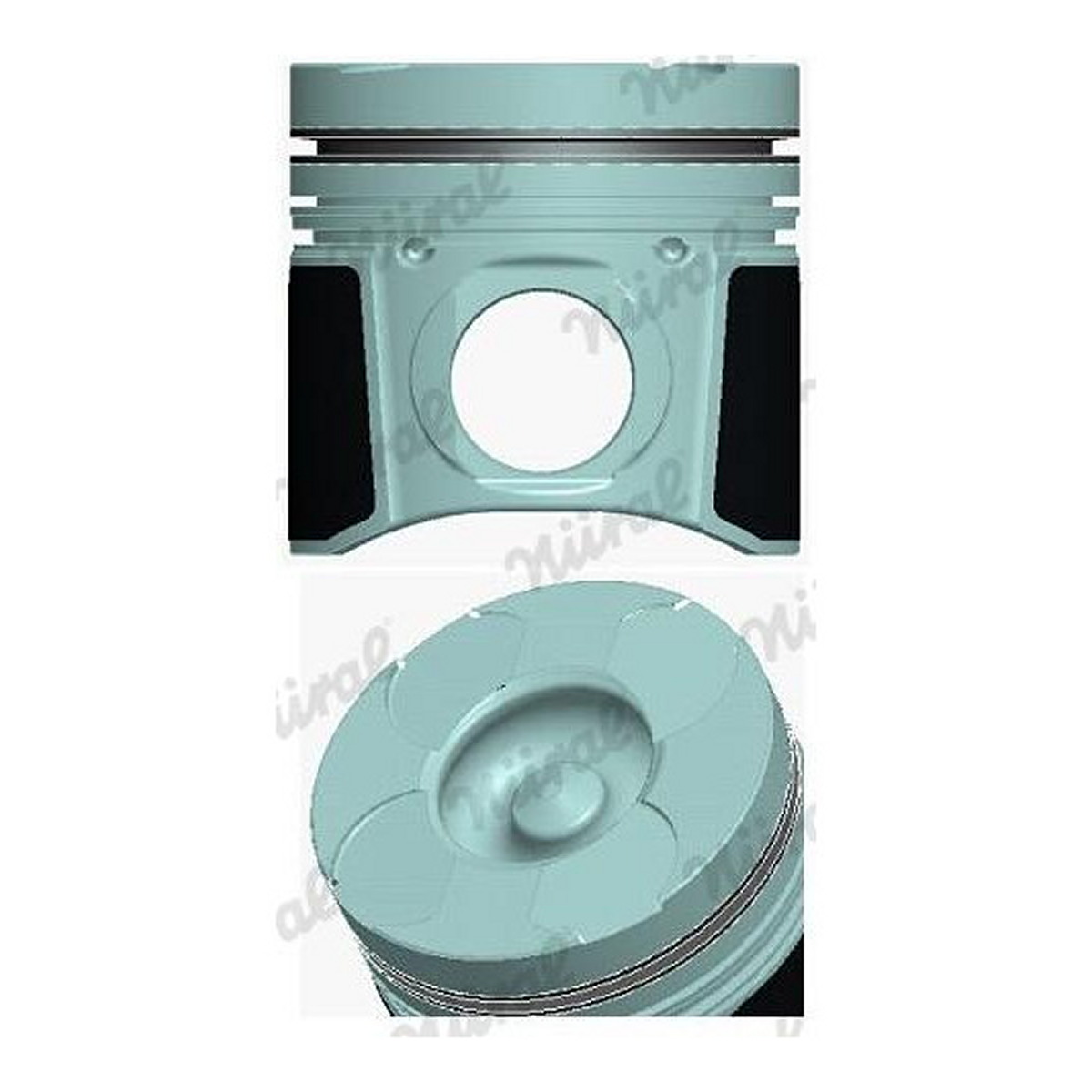 Поршень RENAULT 87.5 MASTER II G9T 722 NURAL (87-127407-00) Nural фото 3