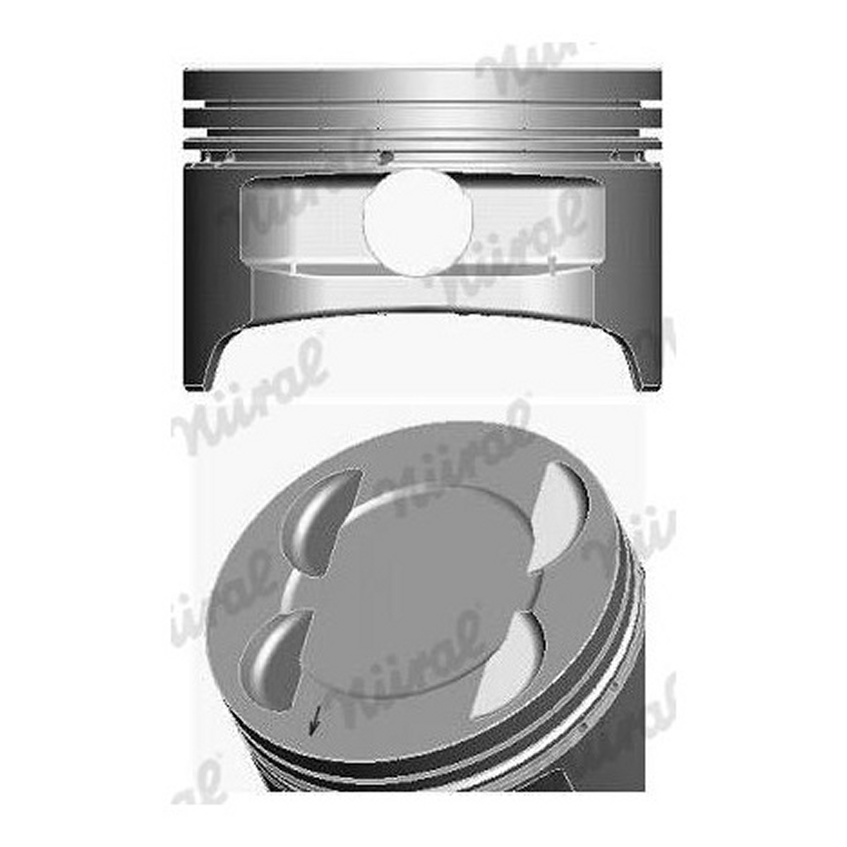 Поршень FORD 79.0 1.6 DURATEC VCT HWDA/HWDB NURAL (87-141300-20) Nural фото 5