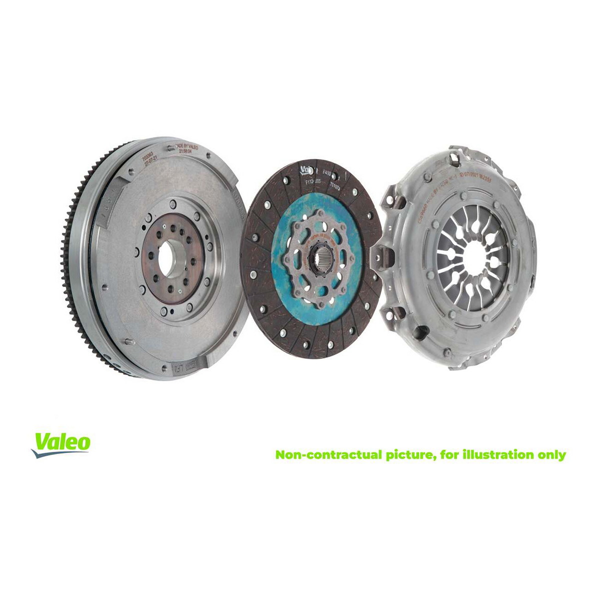Комплект зчеплення CLUTCH MODULE WITH RIGID FLYWHEEL SMART CROSSBLADE 0.6 PETROL/FUE VALEO (832142) Valeo фото 6