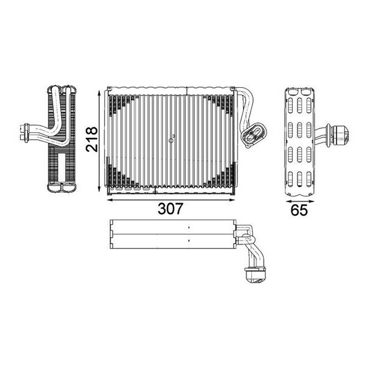 Випарювач кондиціонера MERCEDES-BENZ S-CLASS (W221, V221) 5.5 2005.10 - 2013.12 S 500 (2 MAHLE (AE 122 000P) Mahle фото 6