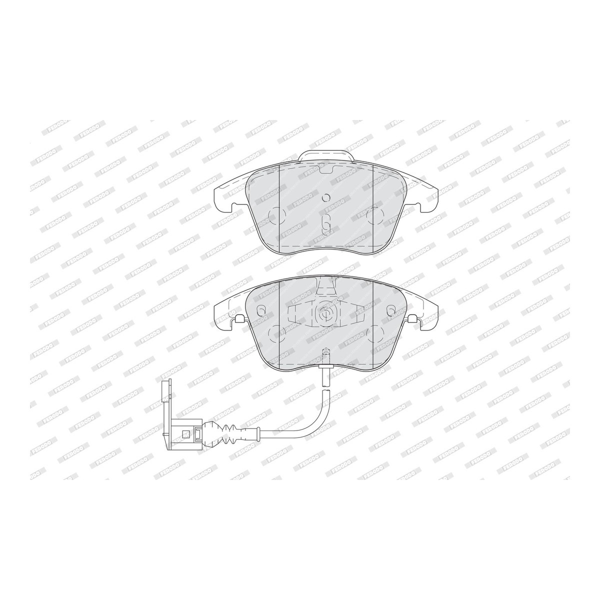 Колодки гальмівні дискові VW TIGUAN (5N_) 2.0 2007.09-2018.07 FERODO (FDB4057) Ferodo фото 6