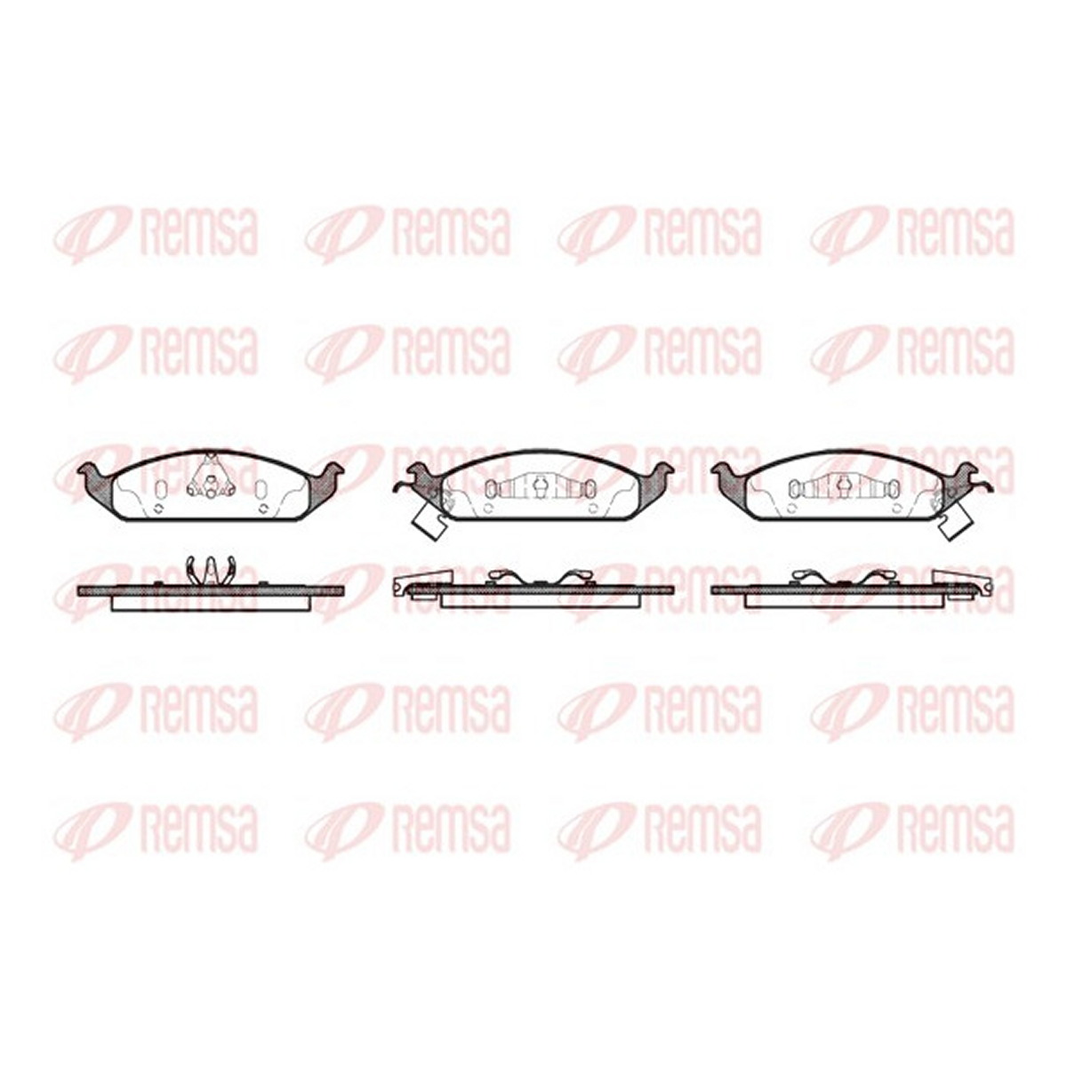 Колодки гальмівні дискові CHRYSLER CIRRUS 2.5 1994.05-2000.09 REMSA (0570.02) Remsa фото 3
