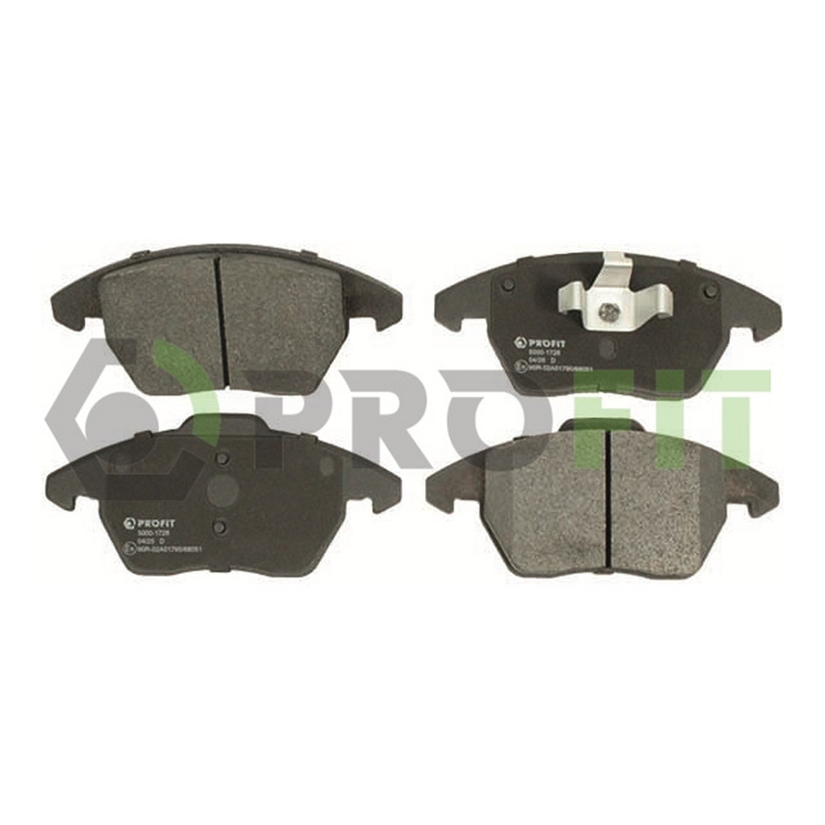 Колодки гальмівні дискові PEUGEOT 207 07-12. 208 12-19. 3008 09-16. 307 03-09. 308 08-14. C PROFIT (5000-1728) Profit фото 3