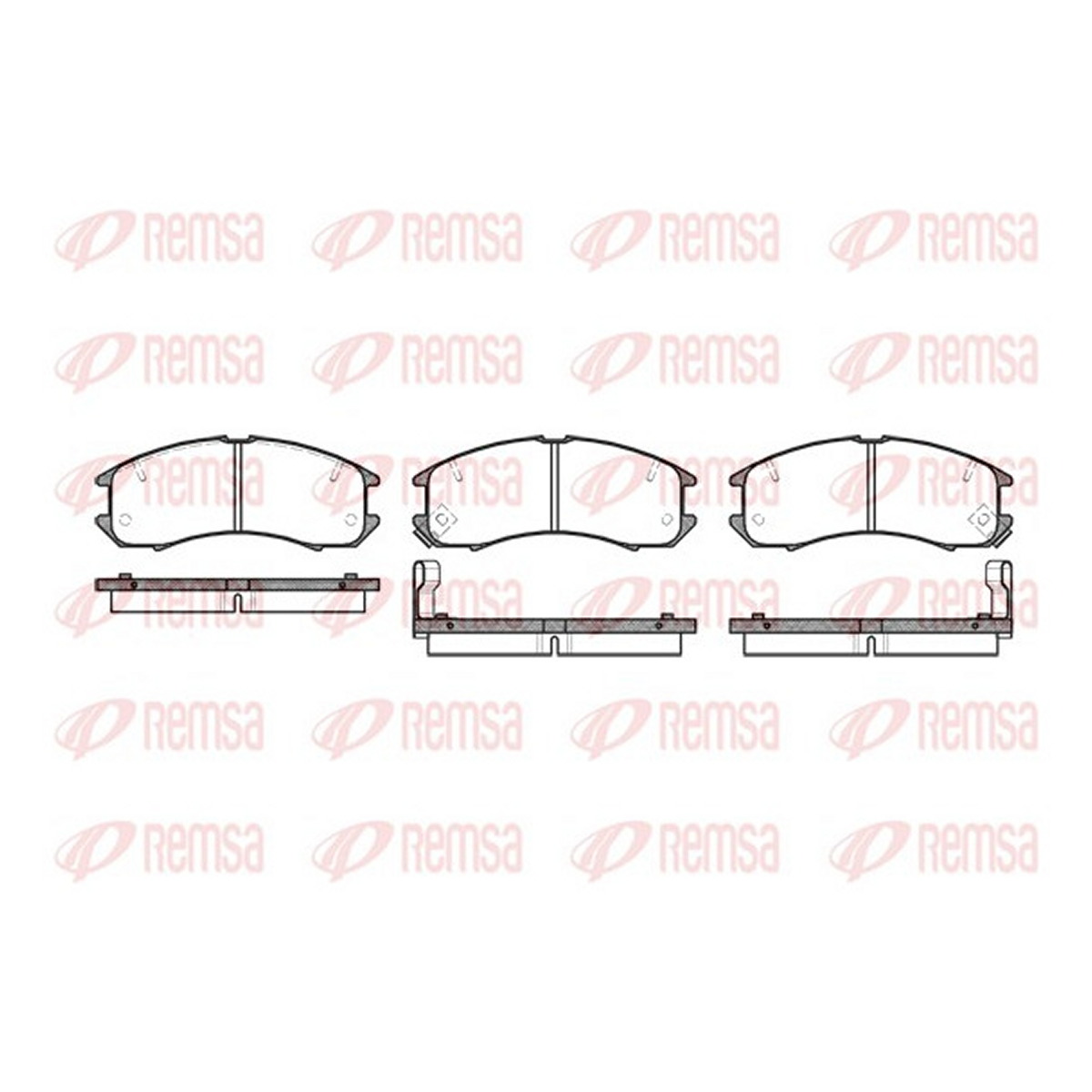 Колодки гальмівні дискові MAZDA 626 IV (GE) 2.0 1991.08-1998.08 REMSA (0273.02) Remsa фото 3