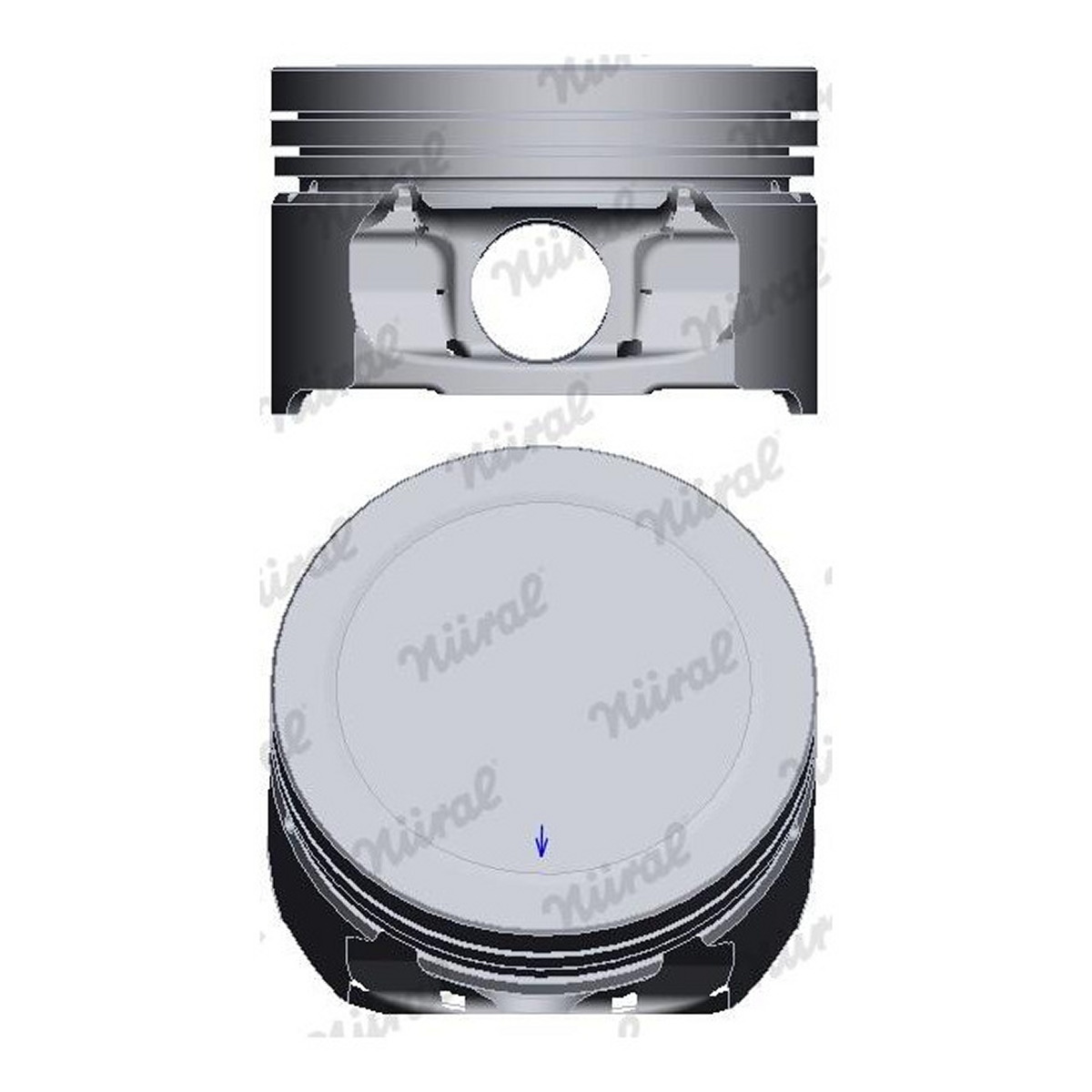 Поршень PSA 78.5 TU5JP4 NURAL (87-139400-00) Nural фото 4