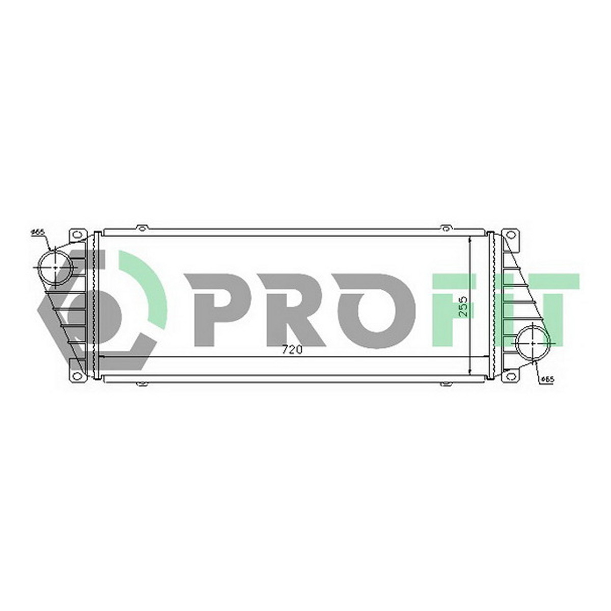 Радіатор наддуву MERCEDES SPRINTER 208-416 (CDI) 00-06. VW LT 28-46 96-06 PROFIT (3646T1) Profit фото 3