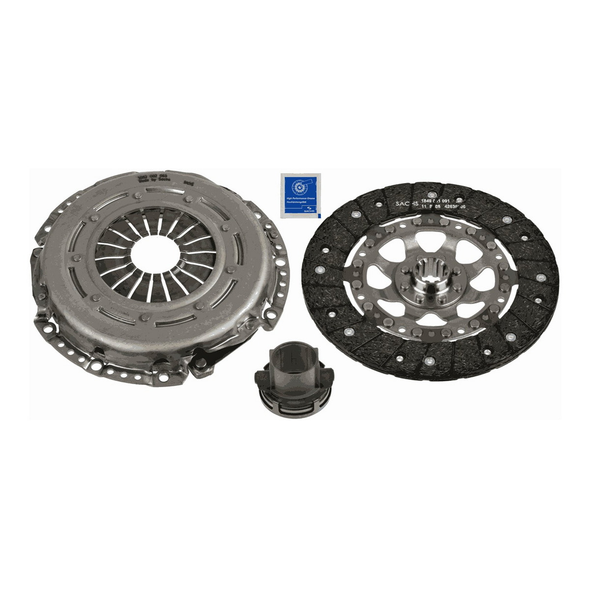 Комплект зчеплення BMW :3 (E46) 316 I (77 КВТ ; 04/2000 - 02/2005 318 I (87 КВТ ; 12 SACHS (3000 970 093) SACHS фото 6