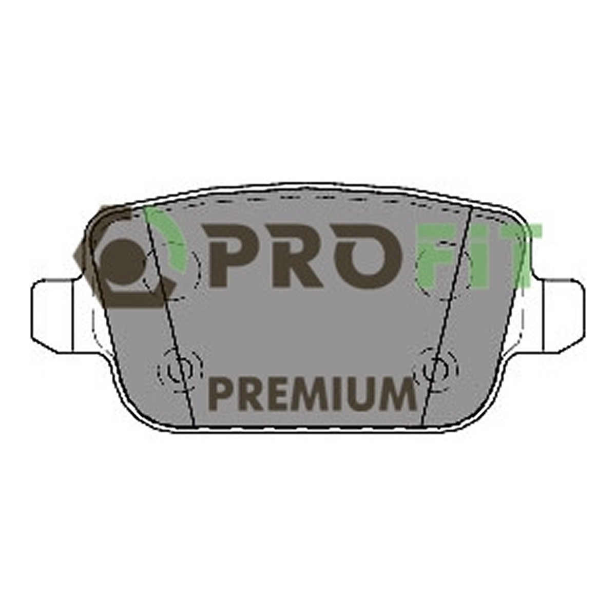 Колодки гальмівні дискові LAND ROVER FREELANDER 2 (L359) 2.2 2006.10-2015.12 PROFIT (5005-1933) Profit фото 3