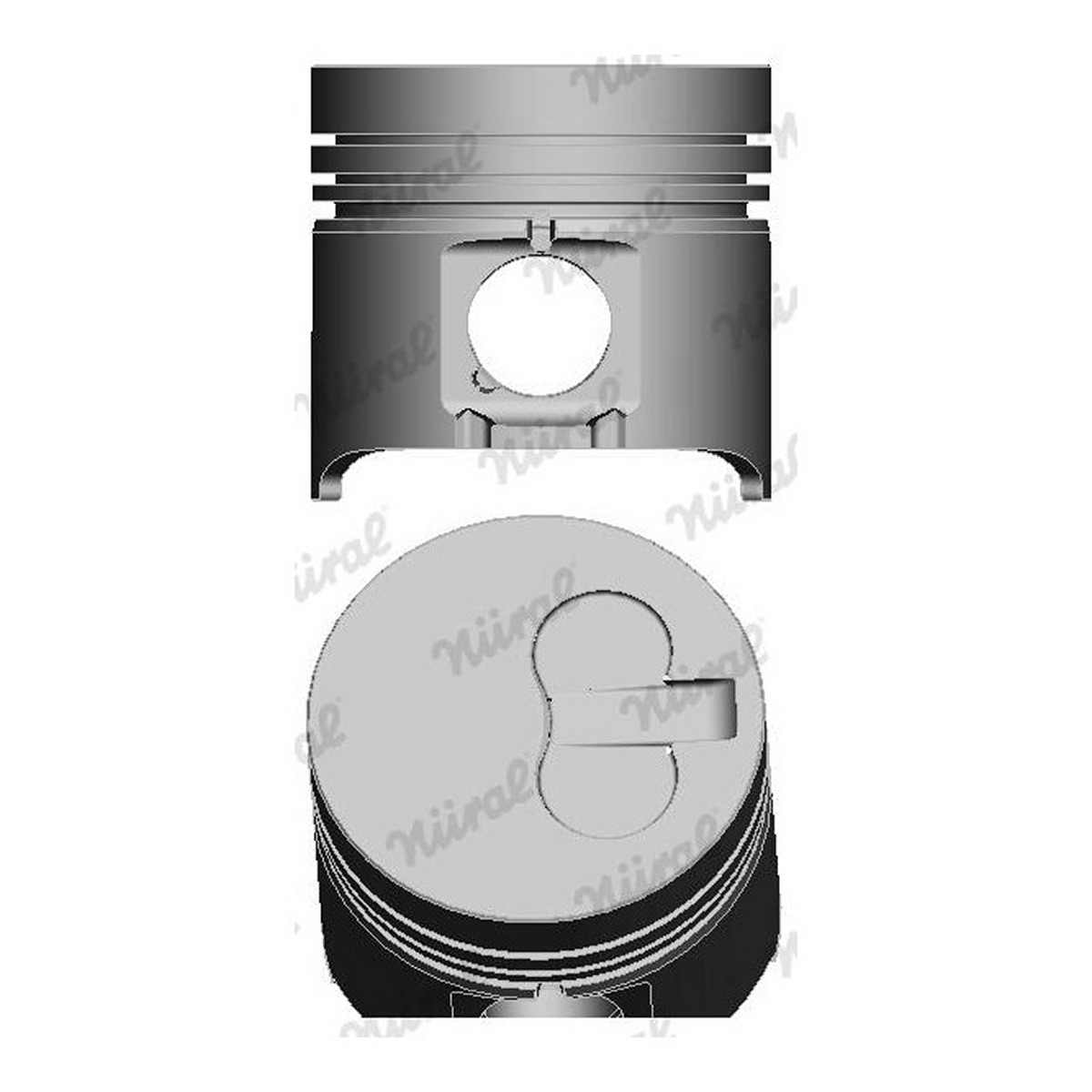 Поршень PSA 82.8 1.9D DW8B(WJY)/DW8(WJZ) NURAL (87-104008-00) Nural фото 3