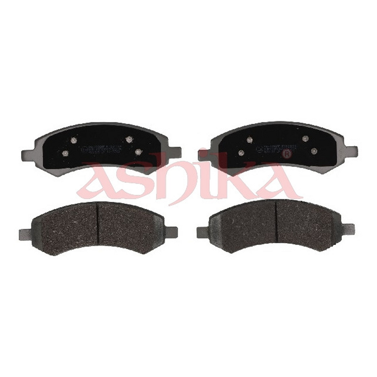 Колодки гальмівні дискові (комплект 4 шт) DODGE RAM 1500 CREW CAB PICKUP 5.7 4WD 2008.09 - 2010.12 ASHIKA (50-00-0096) ASHIKA фото 3