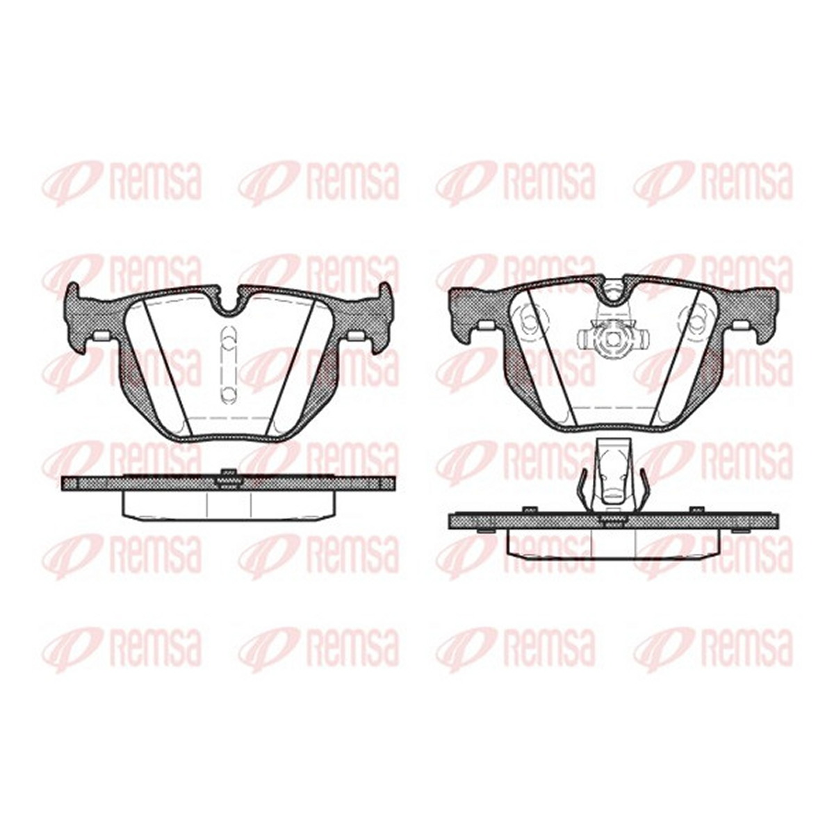 Колодки гальмівні дискові BMW 5 (E60) 3.0 2001.12-2010.03 REMSA (0381.60) Remsa фото 3