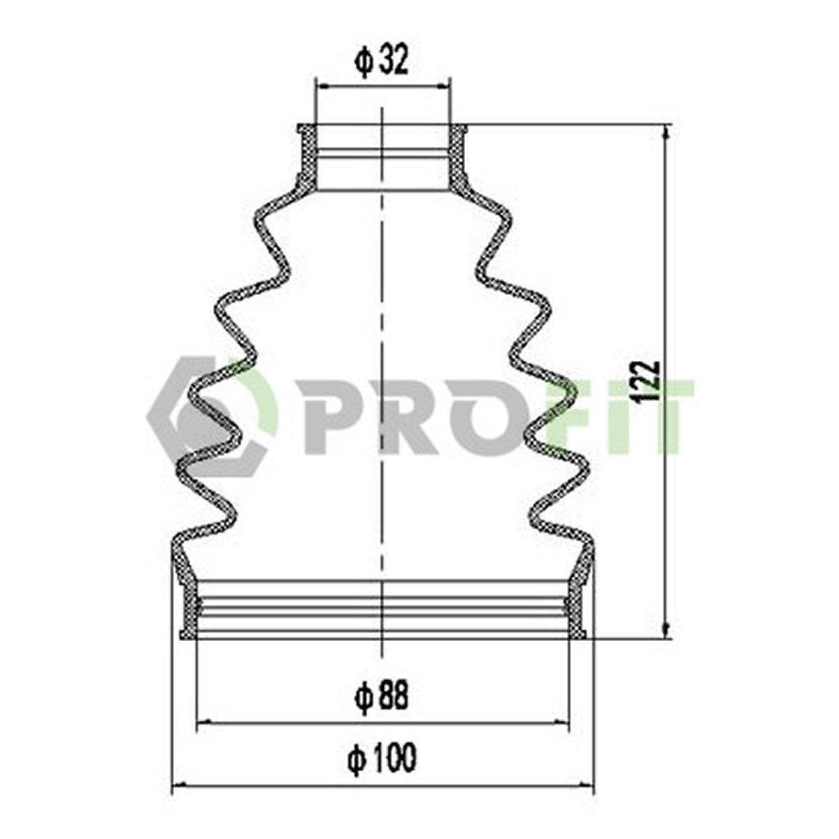Пильник ШРКШ гумовий + змазка CITROEN BERLING0 96-11. C5 01-04. JUMPY 95-00. XSARA 97-05. PEUGE PROFIT (2710-0050 XLB) Profit фото 3