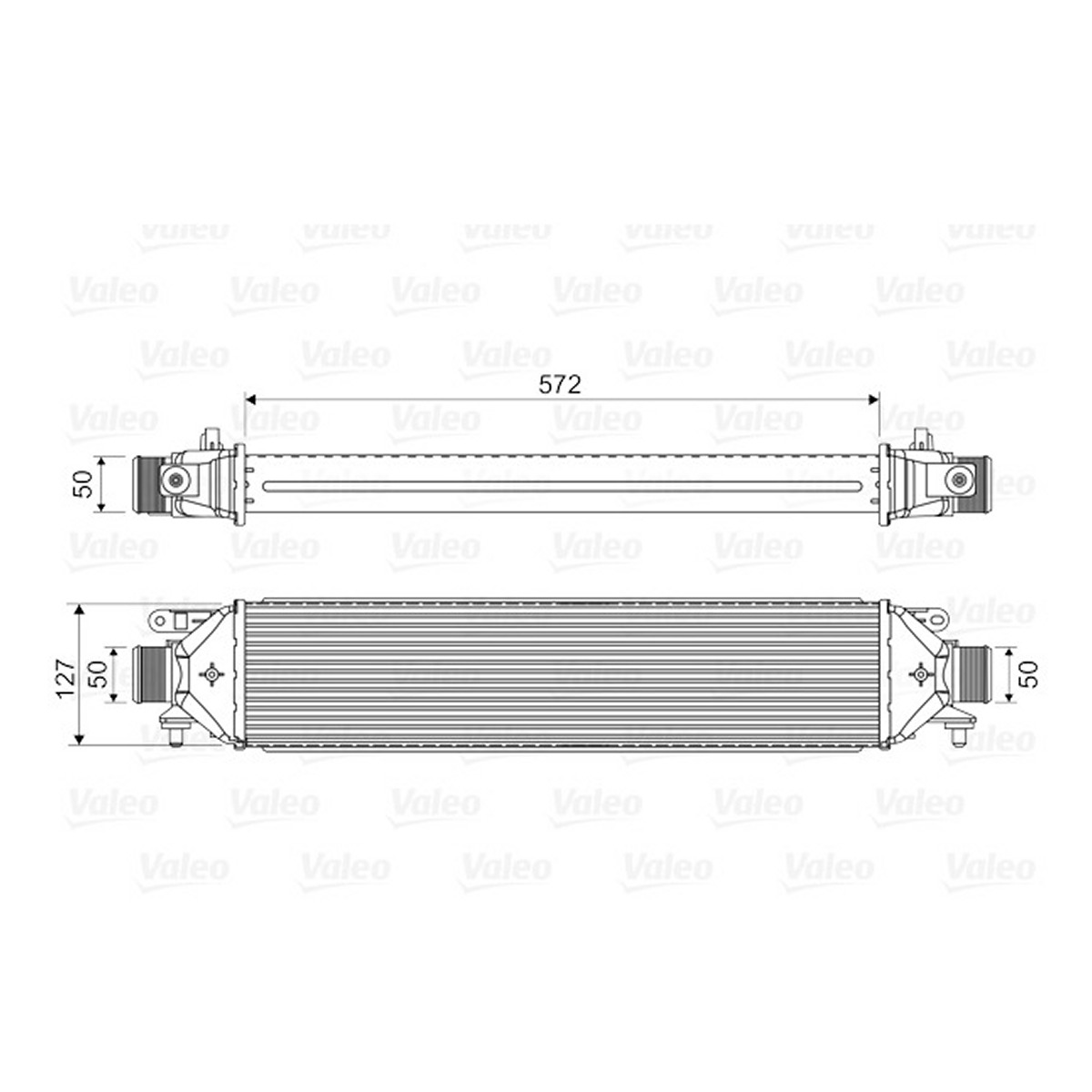 Радиатор наддува FIAT DOBLO CARGO (263_) 1.3 D MULTIJET 2010.02 - VALEO (818824) Valeo фото 4