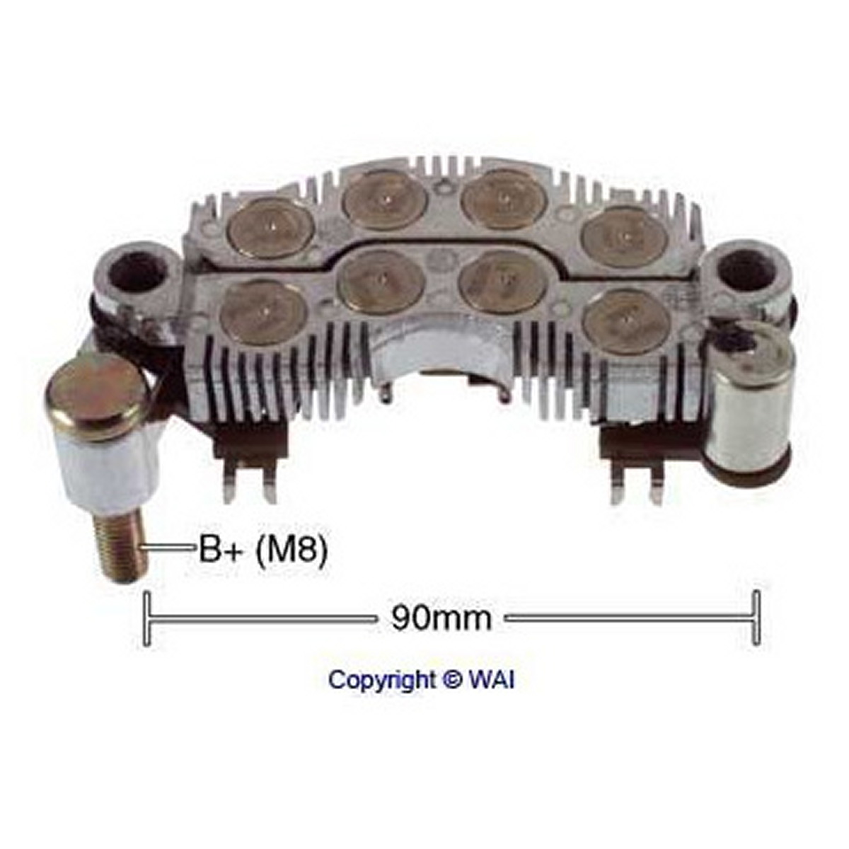 Випрямляч діодний RM151 CN | PULLEY-ND 6S CLUTCH WAI (IYR9003) WAI фото 3