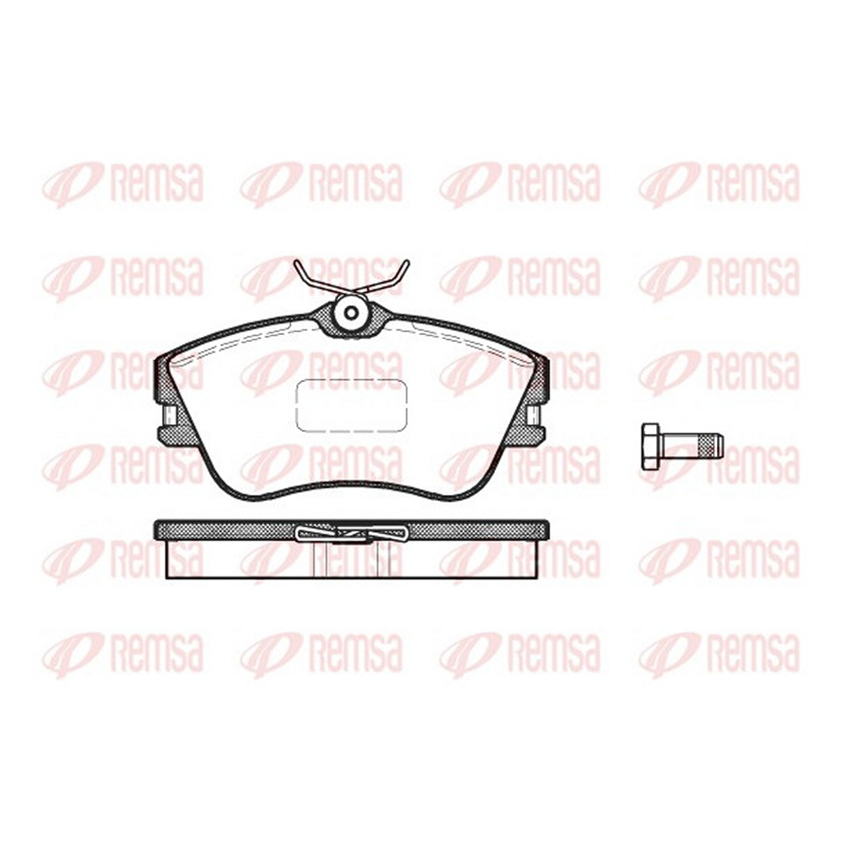 Колодки гальмівні дискові VW TRANSPORTER T4 ФУРГОН (70A, 70H, 7DA, 7DH) 1.9 1990.07-2003.04 REMSA (0480.00) Remsa фото 3