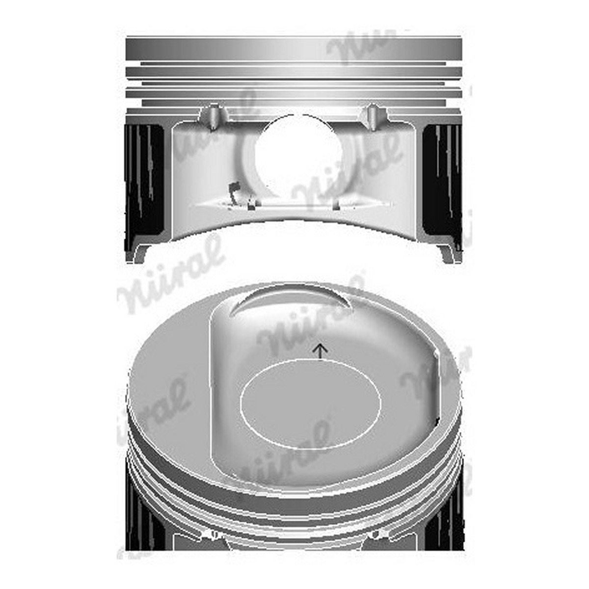 Поршень FIAT 72.0 350A1.000 EURO 4 NURAL (87-436800-00) Nural фото 5
