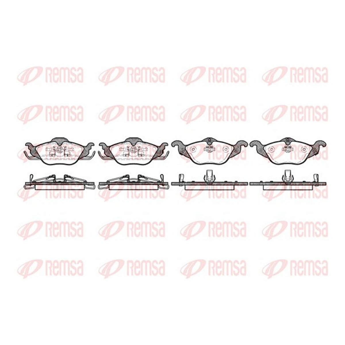 Колодки гальмівні дискові OPEL ASTRA G CLASSIC ЛІФТБЕК (T98) 1.4 2004.03-2009.07 REMSA (0684.02) Remsa фото 3