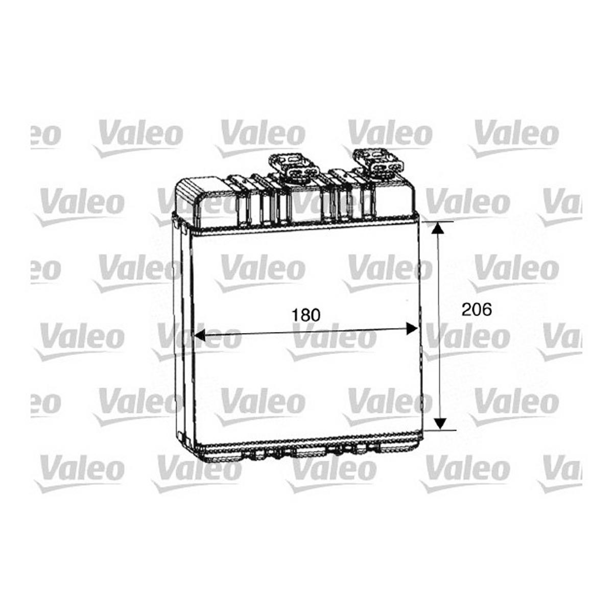 Радіатор печори OPEL ZAFIRA A MИНИВЕН (T98) 1.8 16 V (F75) 1999.04 — 2006.06 VALEO (812222) Valeo фото 3
