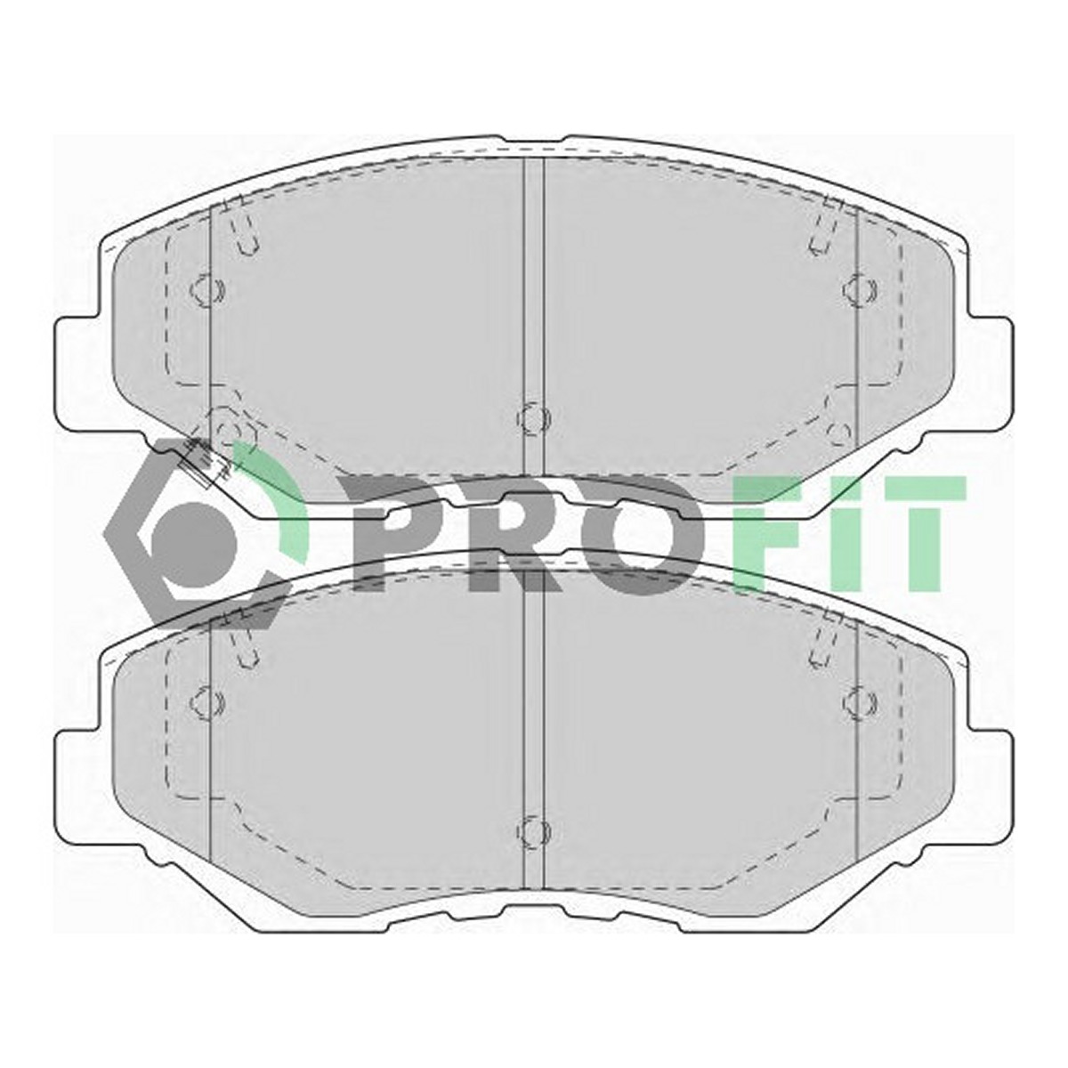 Колодки гальмівні дискові HONDA CR-V II (RD_) 2.0 2001.09-2007.07 PROFIT (5000-1658) Profit фото 3