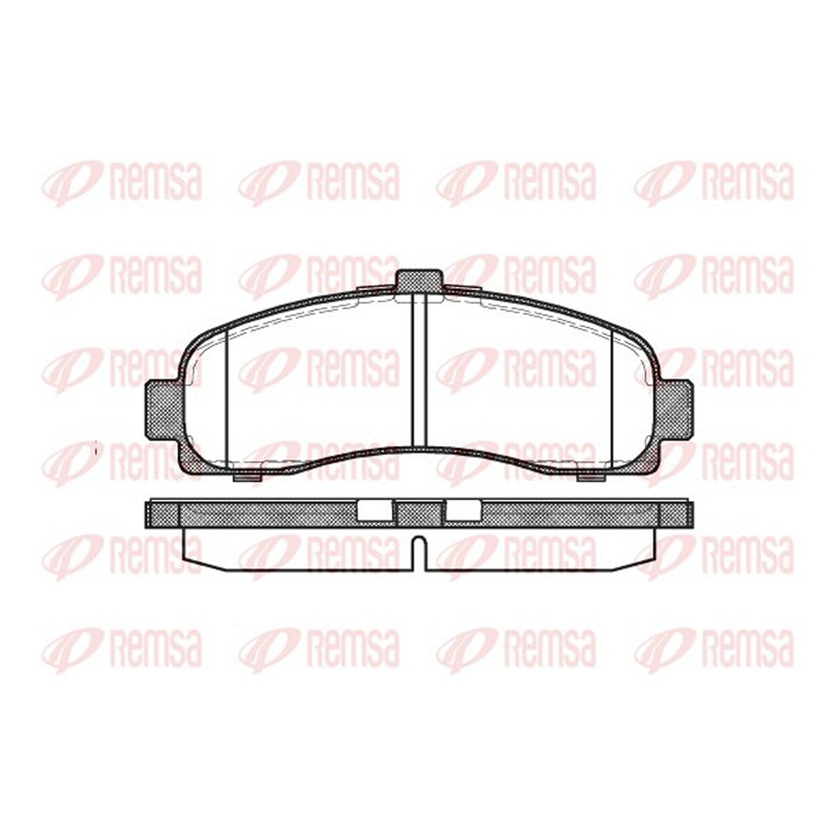 Колодки гальмівні дискові NISSAN MICRA II (K11) 1.0 1992.01-2007.12 REMSA (0431.10) Remsa фото 3