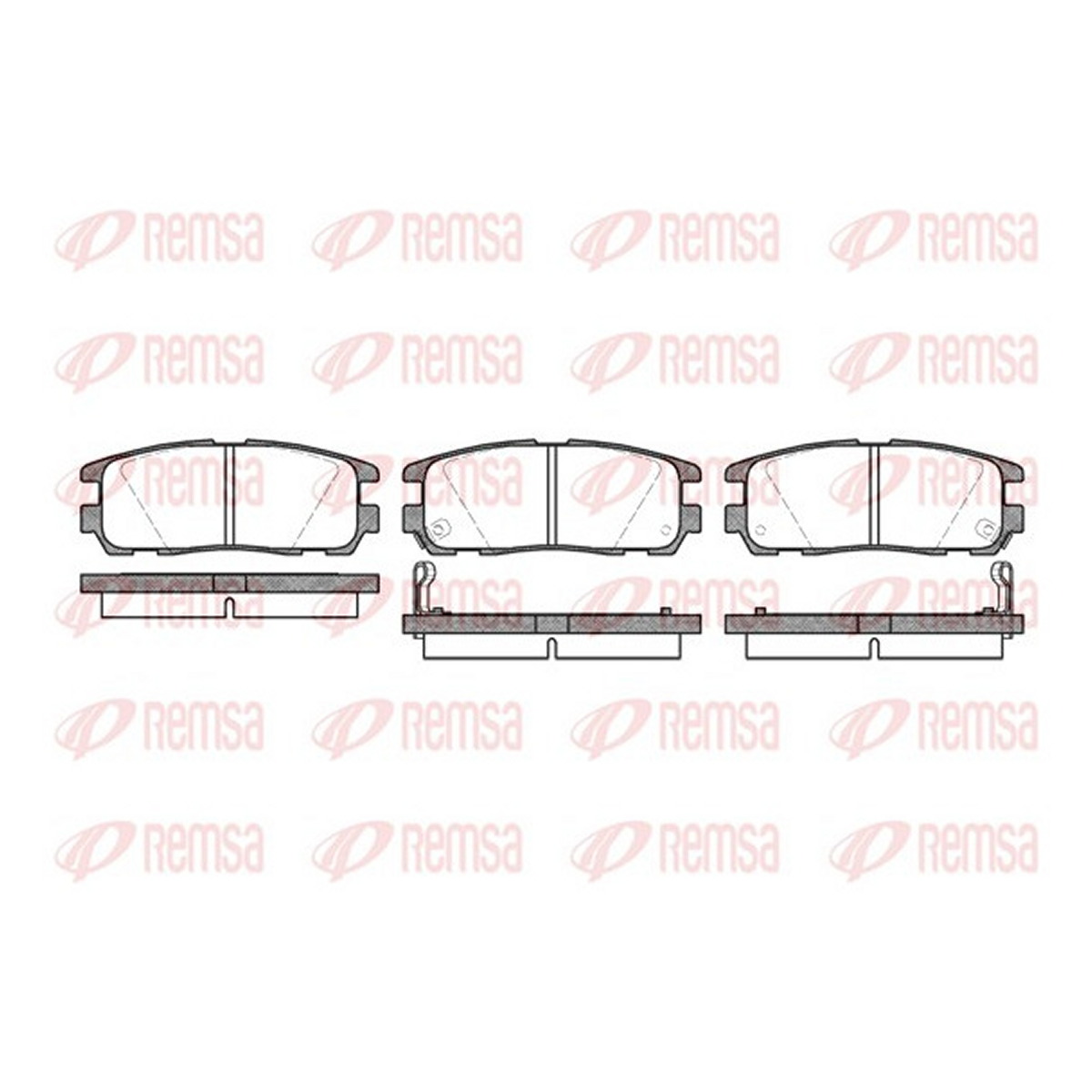 Колодки гальмівні дискові OPEL FRONTERA B (U99) 2.2 1998.09-2004.07 REMSA (0426.02) Remsa фото 3