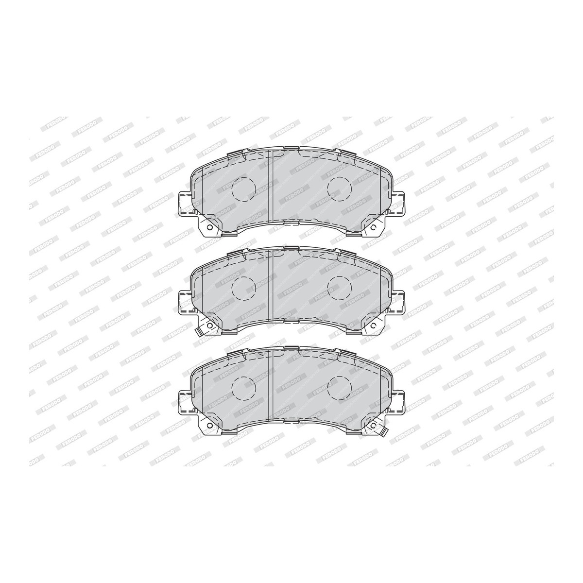 Колодки гальмівні дискові ISUZU D-MAX II (TFR, TFS) 2.5 2012.06- FERODO (FDB4299) Ferodo фото 6