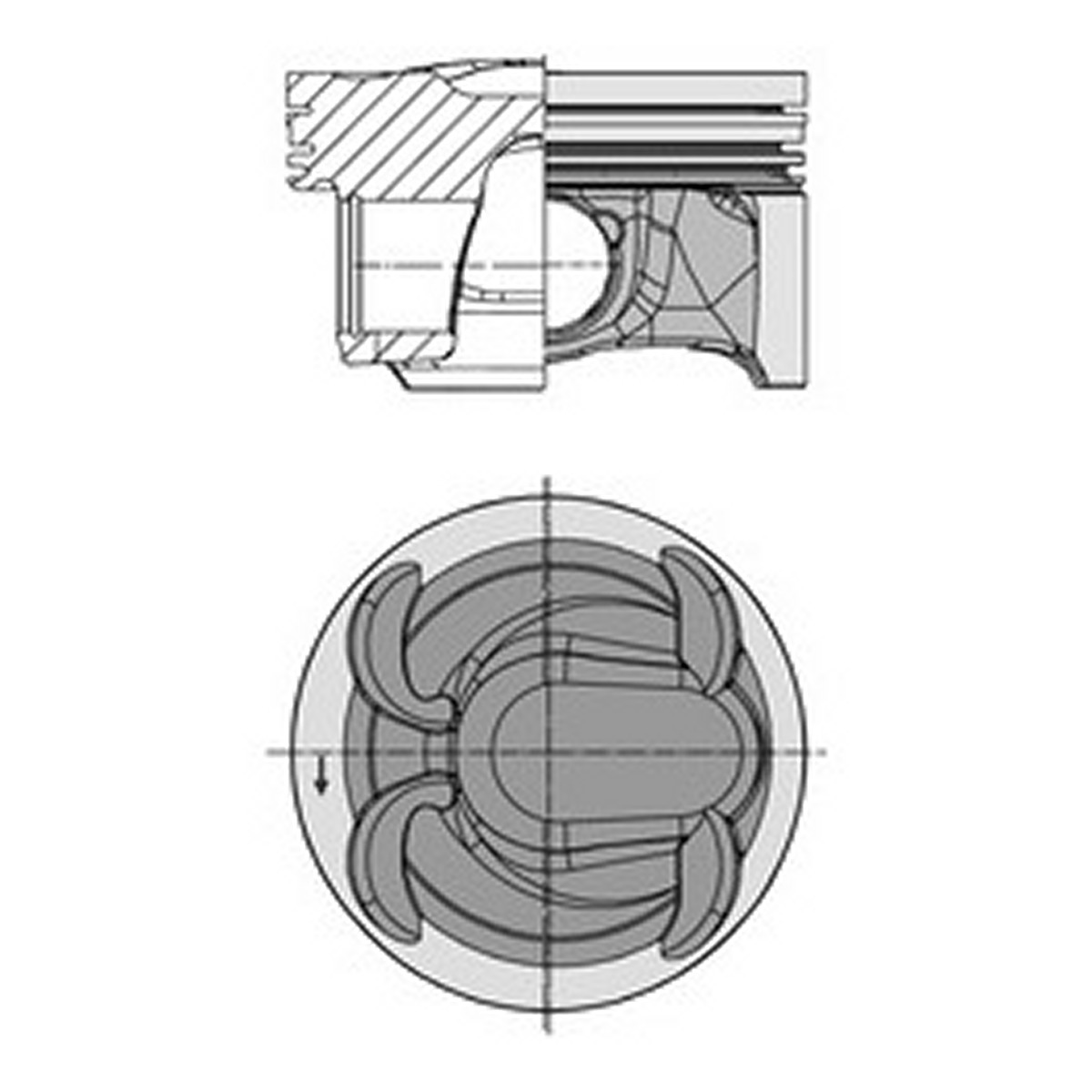 Поршень FORD/LAND ROVER/VOLVO 87.5 TPBA/204PT/B4204T7 KS (40315600) KS фото 3