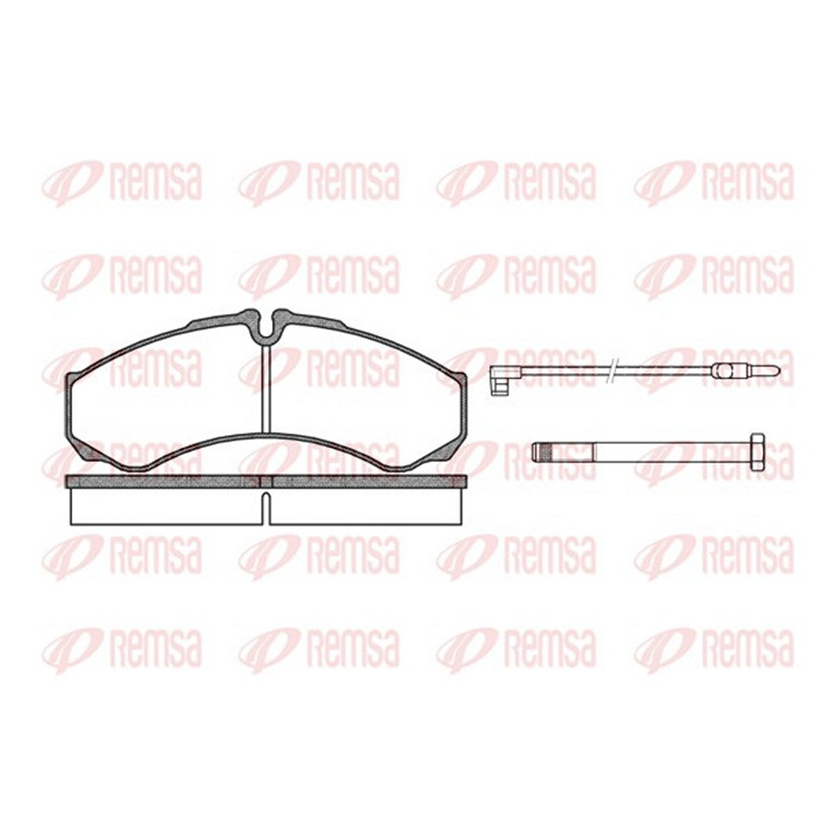 Колодки гальмівні дискові RENAULT TRUCKS MASCOTT ПЛАТФОРМА/ШАСІ 130 1999.01-2004.06 REMSA (0651.02) Remsa фото 3
