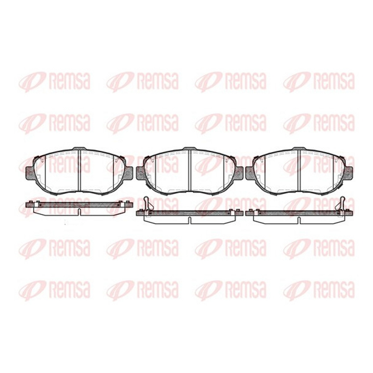 Колодки гальмівні дискові LEXUS GS (_S16_) 3.0 1997.08-2004.12 REMSA (0456.02) Remsa фото 3