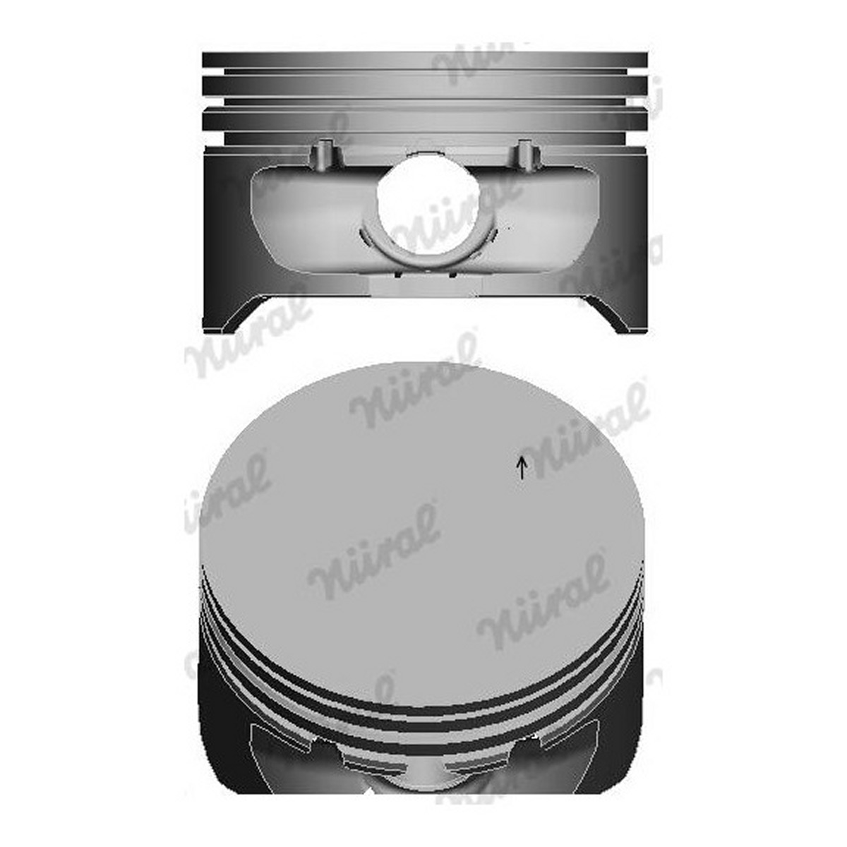 Поршень OPEL 79.5 1.6 16V Z16XE/Z16SE NURAL (87-125607-00) Nural фото 3