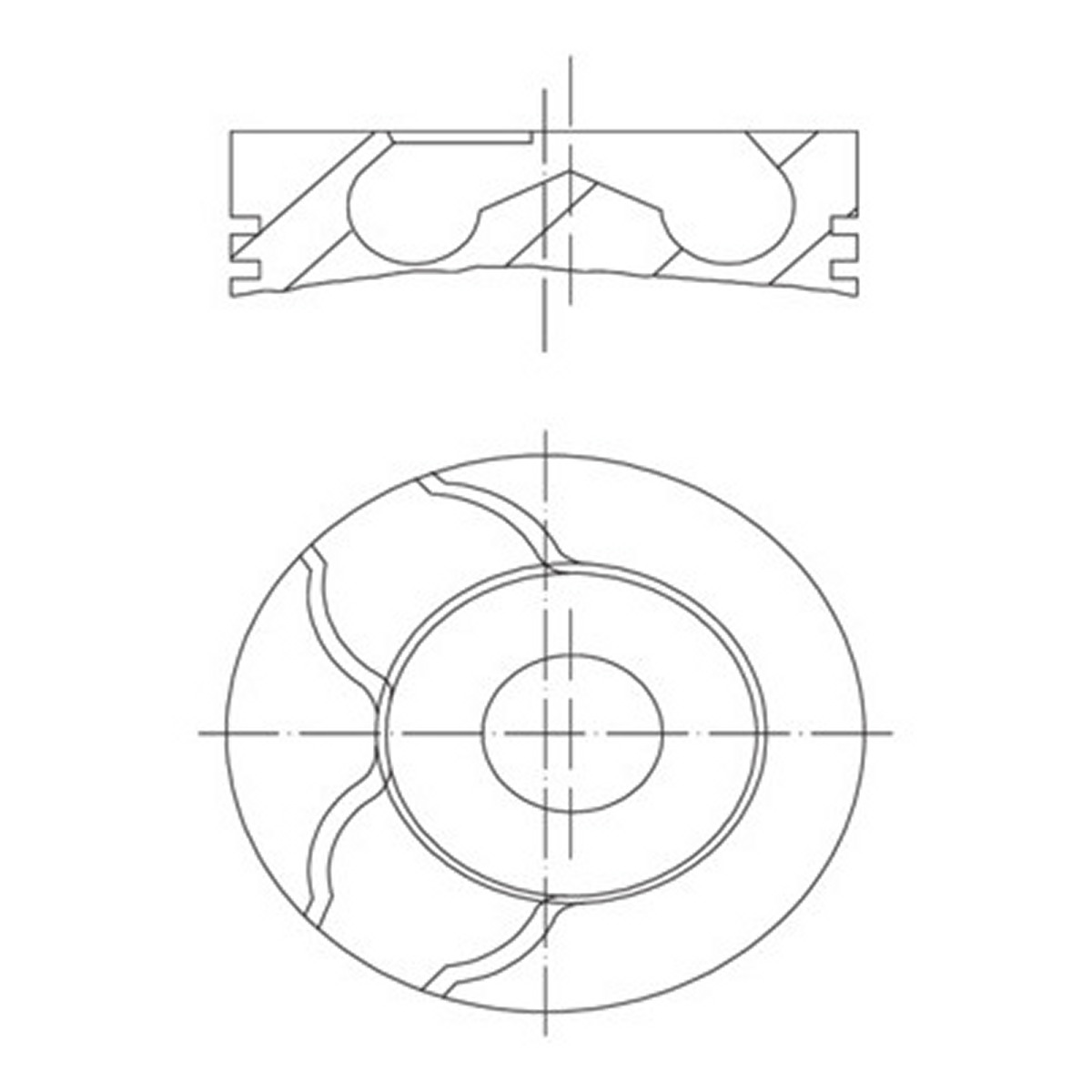 Поршень OPEL 82.6 Z19DT/Z19DTL, ALFA/FIAT M724MT/M724RT MAHLE (010 15 02) Mahle фото 3