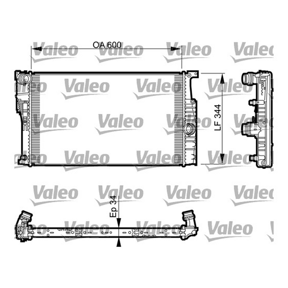 Радіатор охолодження BMW 2 КУПЕР (F22, F87) M2 2012.10 — 2021.06 VALEO (735493) Valeo фото 6