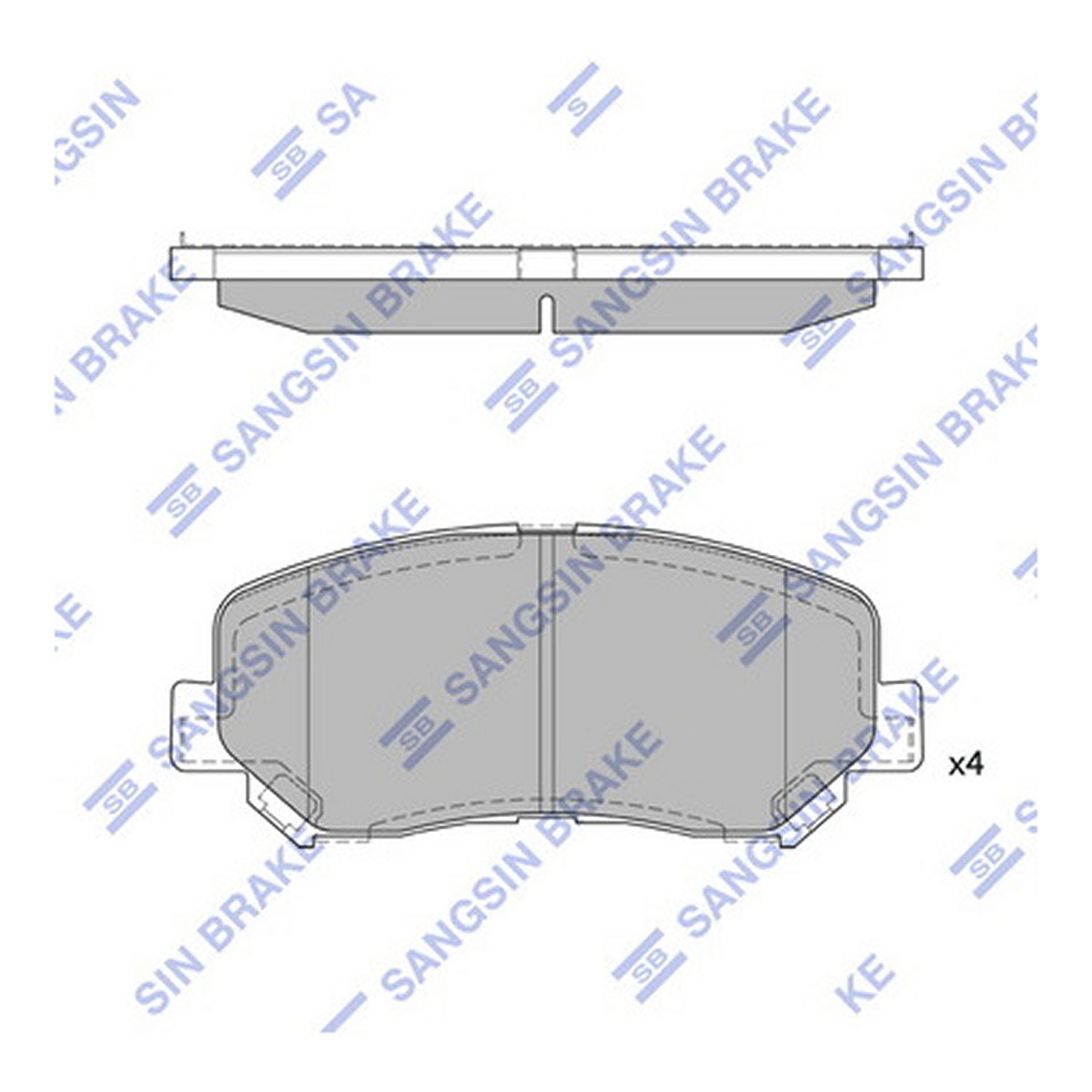 Колодки гальмівні дискові MAZDA CX-5 (KE, GH) 2.5 2011.11-2017.02 HI-Q (SP1671) HI-Q фото 3
