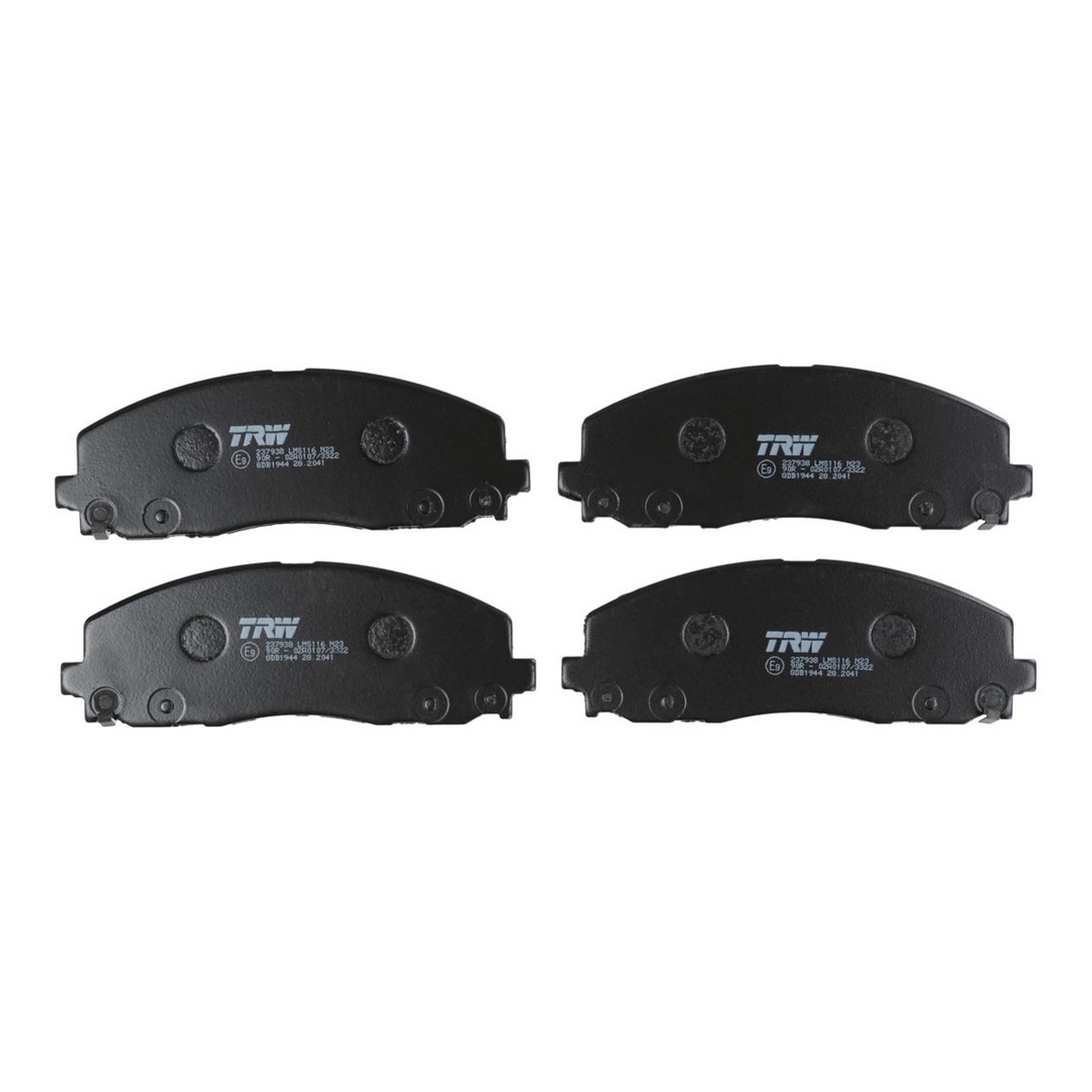 Комплект гальмівних колодок передн , CHRYSLER GRAND VOYAGER V, PACIFICA, TOWN & COUNTRY, VOYAGER V, DODGE GRAND, JOURNEY, FIAT FREEMONT, LANCIA VOYAGER, VW ROUTAN 2.0D-3.8 10.07- фото 10