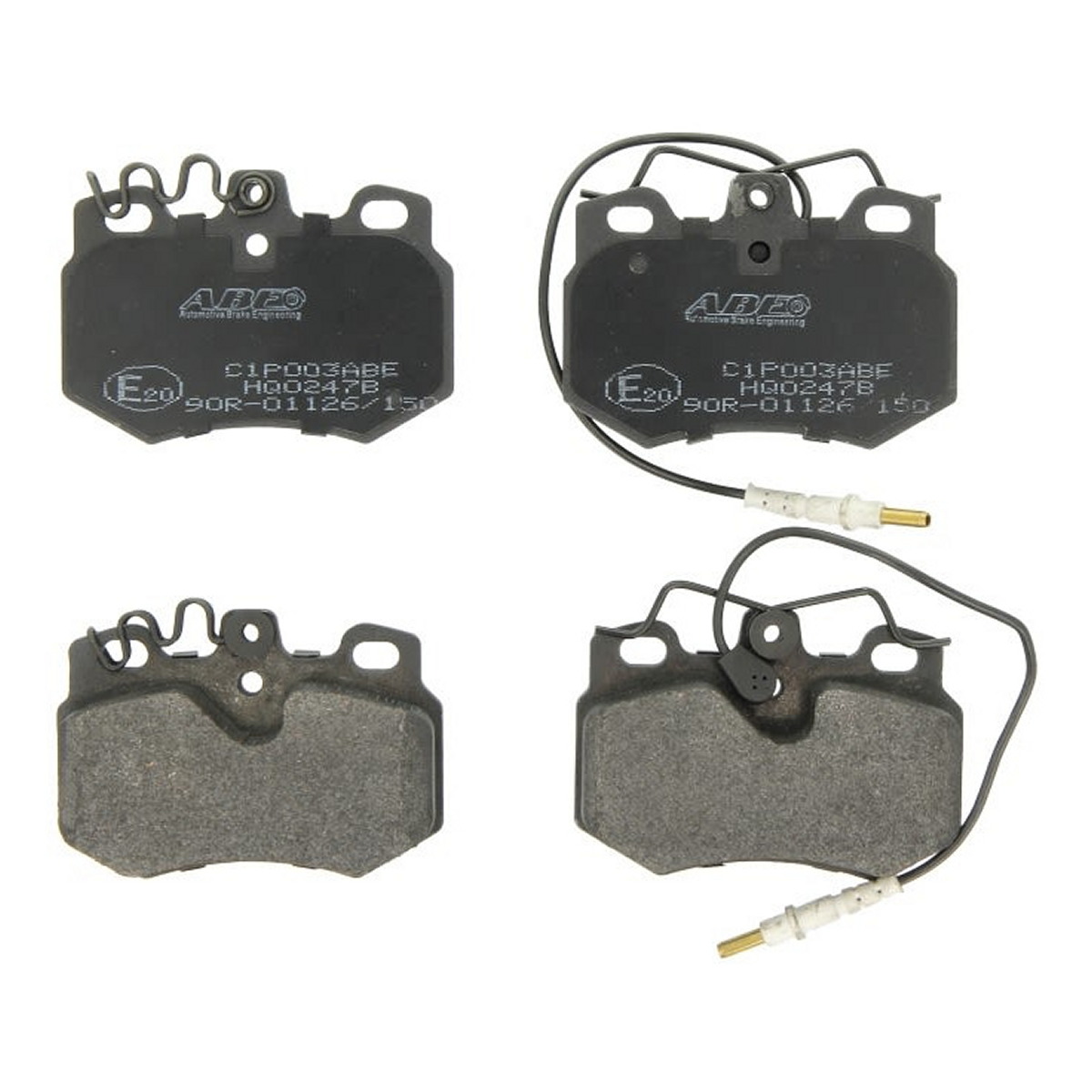 Комплект гальмівних колодок передн , CITROEN AX, C15, VISA, PEUGEOT 205, 205 I, 205 II, 305 II, 306, 309, 309 I, 309 II, 405 I 1.0-1.9D 10.82-12.05