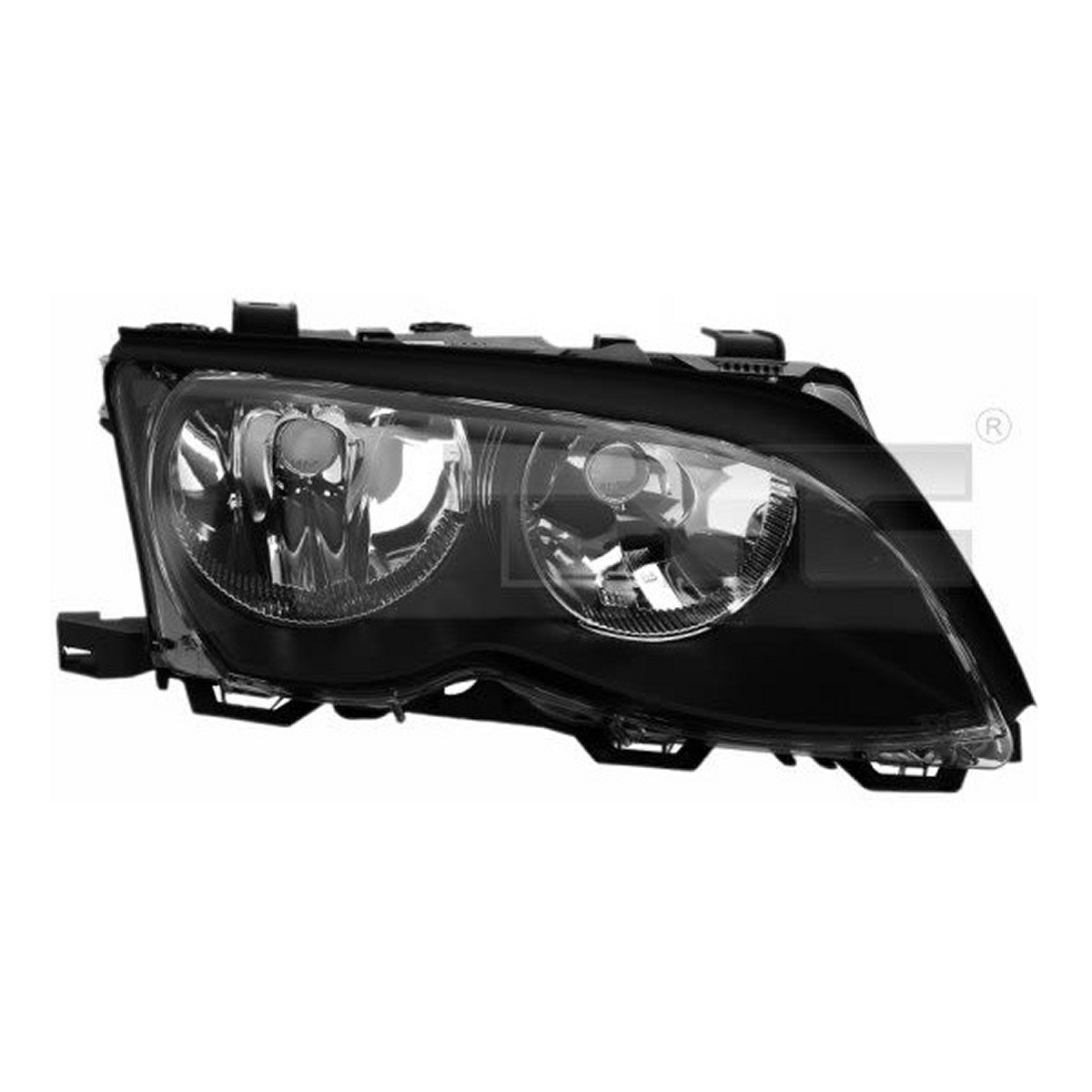 Фара лів (H7/H7, електричн, з мотором, колір відбивача: чорн) BMW 3 E46 06.01-12.07 фото 4