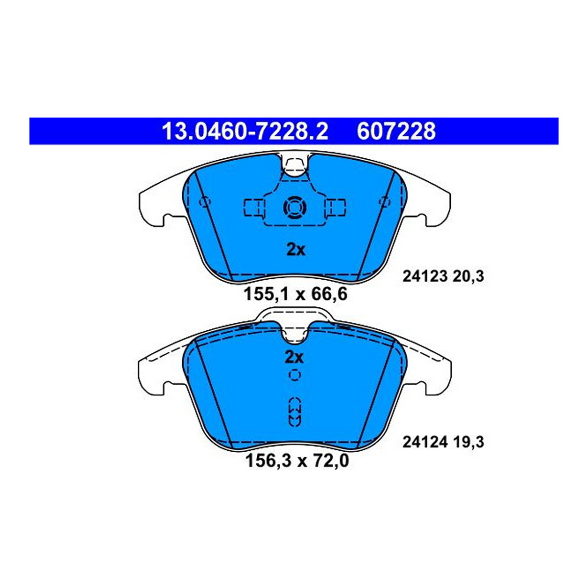 Комплект гальмівних колодок передн , VOLVO S60 II, S80 II, V60 I, V70 III, XC70 II, FORD GALAXY II, GALAXY MK II, MONDEO IV, S-MAX, JAGUAR S-TYPE II, XF I, XF SPORTBRAKE 1.5-4.4 01.99-12.19 фото 4