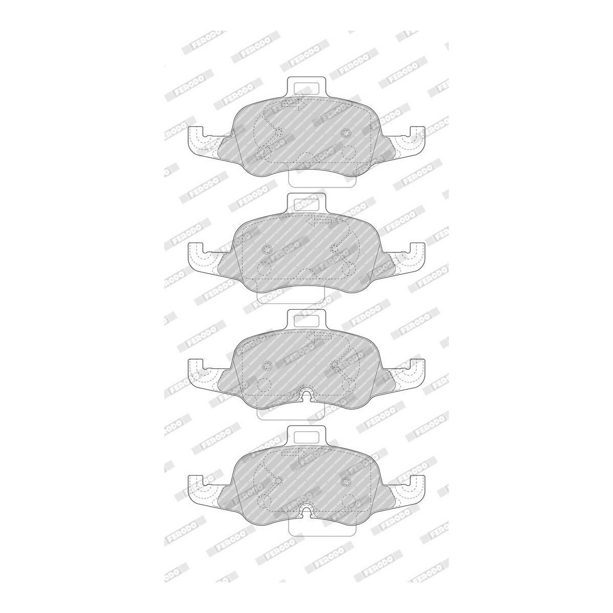 Комплект гальмівних колодок передн , AUDI TT 1.8/2.0/2.0D 07.14- фото 4