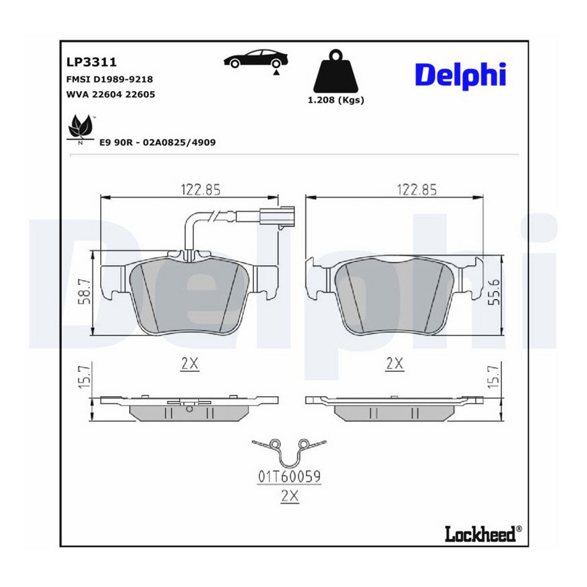 Комплект гальмівних колодок задн , ALFA ROMEO GIULIA, STELVIO, MASERATI GHIBLI III, LEVANTE, QUATTROPORTE VI 2.0-3.8 03.13- фото 6