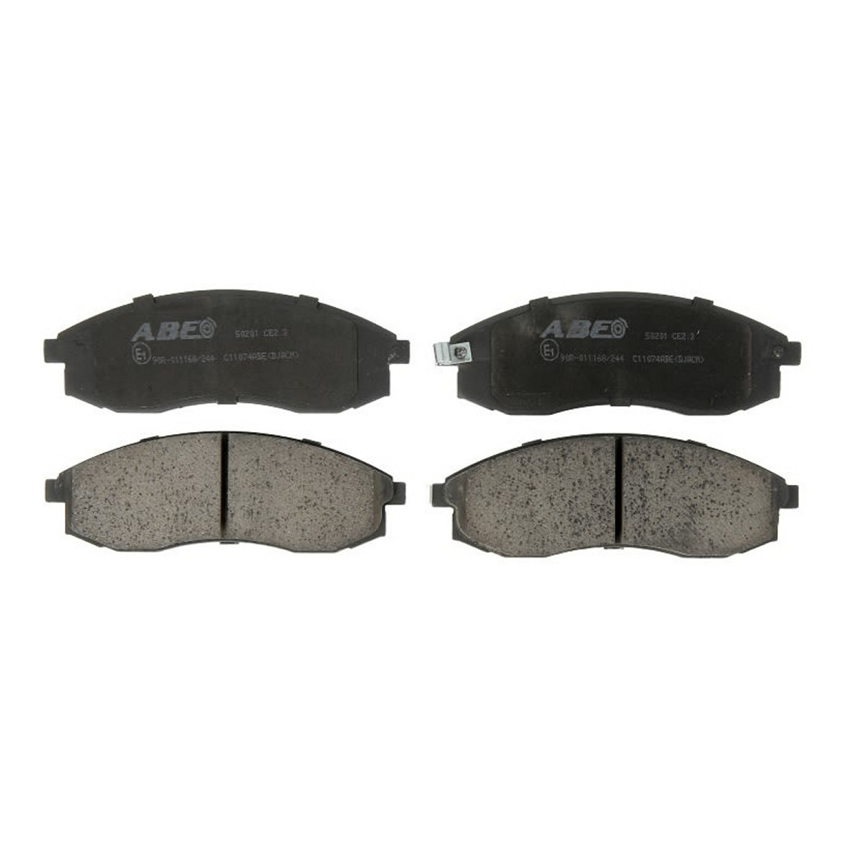 Комплект гальмівних колодок передн , MITSUBISHI COLT VI, DELICA / SPACE GEAR, ECLIPSE, ECLIPSE II, ECLIPSE III, L 300 III, L200, L400, LANCER IV, LANCER V, LANCER VII, LANCER VIII 0.7-3.5 03.80-
