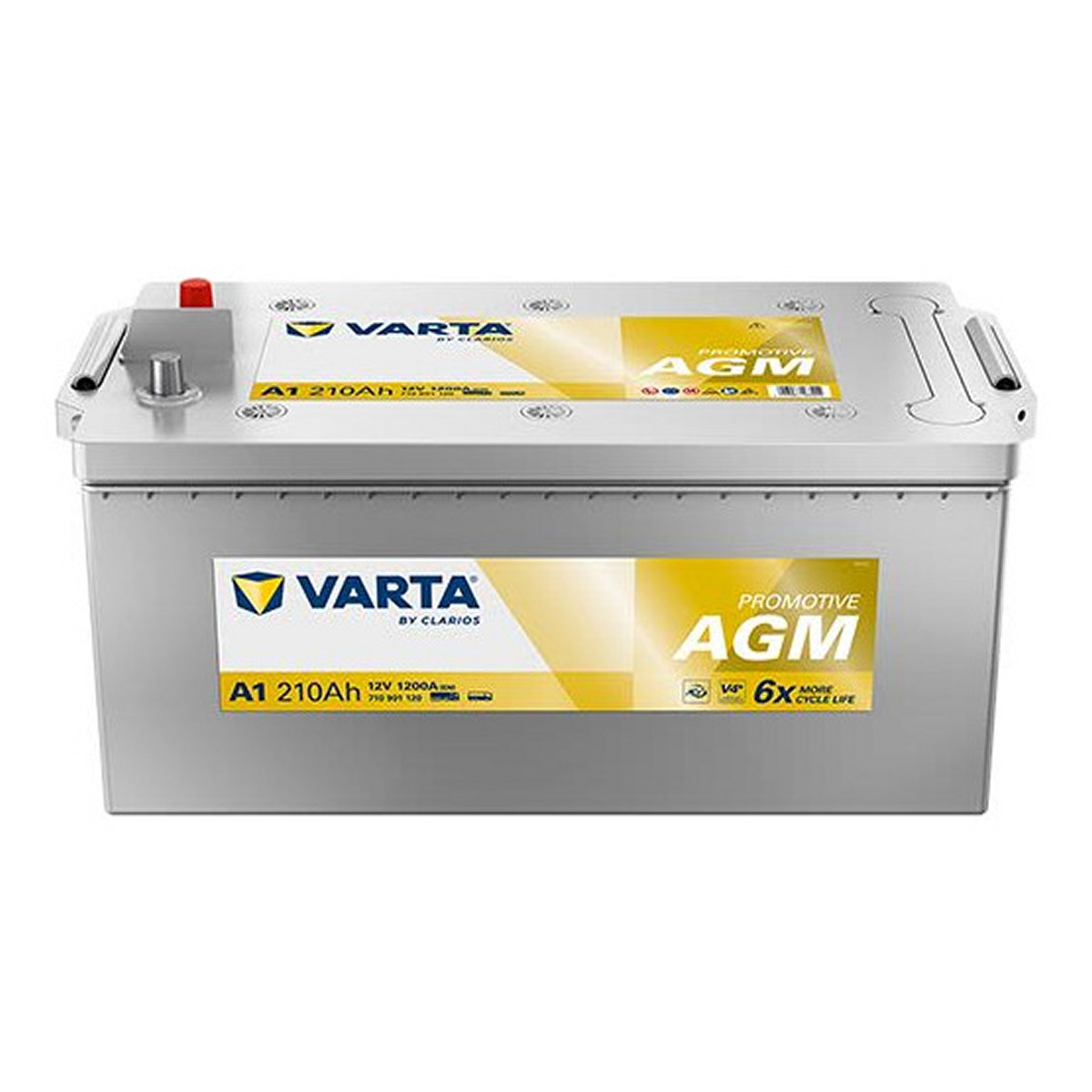 Акумулятор 12В 210Агод./1200А (EN) PROMOTIVE AGM (L+) 518x276x242 B00 - без монтажного фланця (Пусковий/AGM) фото 8