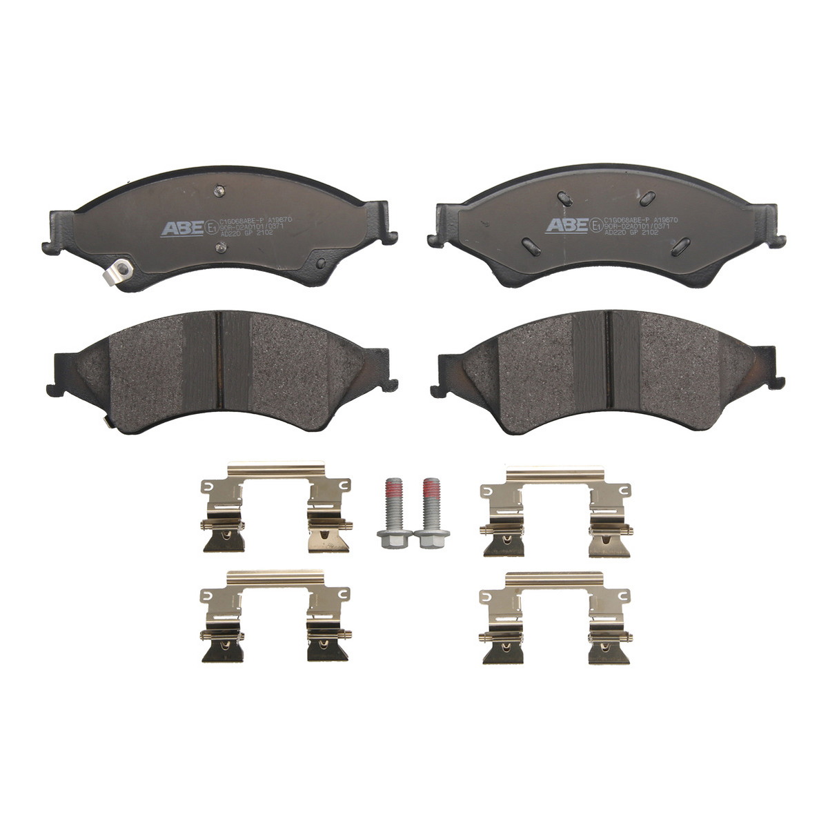 Комплект гальмівних колодок передн , FORD RANGER 2.0D-3.2D 05.06-