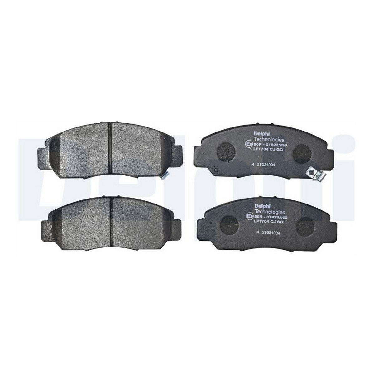 Комплект гальмівних колодок передн , ACURA TSX, HONDA ACCORD VII, CAPA, CIVIC IX, CIVIC VII, CIVIC VIII, CROSSROAD, FR-V, JAZZ II, LEGEND III, LOGO, ODYSSEY, STREAM 1.2-3.5 11.97-