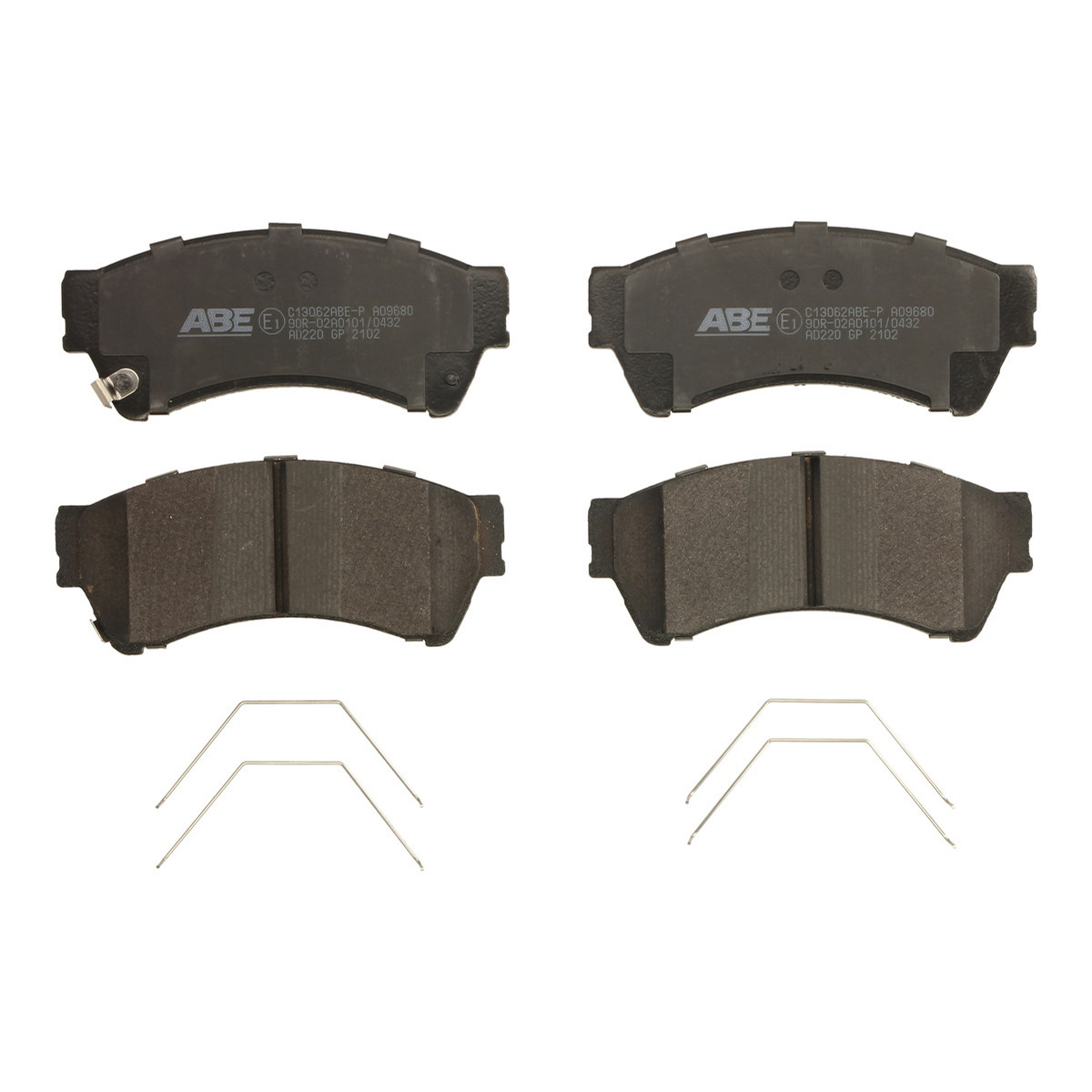 Комплект гальмівних колодок передн , MAZDA 323 F VI, 323 S VI, 6, 626 IV, 626 V 1.6-2.5 08.93-07.13