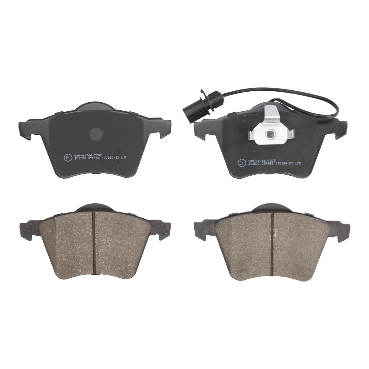 Комплект гальмівних колодок передн , FORD GALAXY I, GALAXY MK I, SEAT ALHAMBRA, VW CALIFORNIA T4 CAMPER, SHARAN 1.8-2.8 03.95-03.10