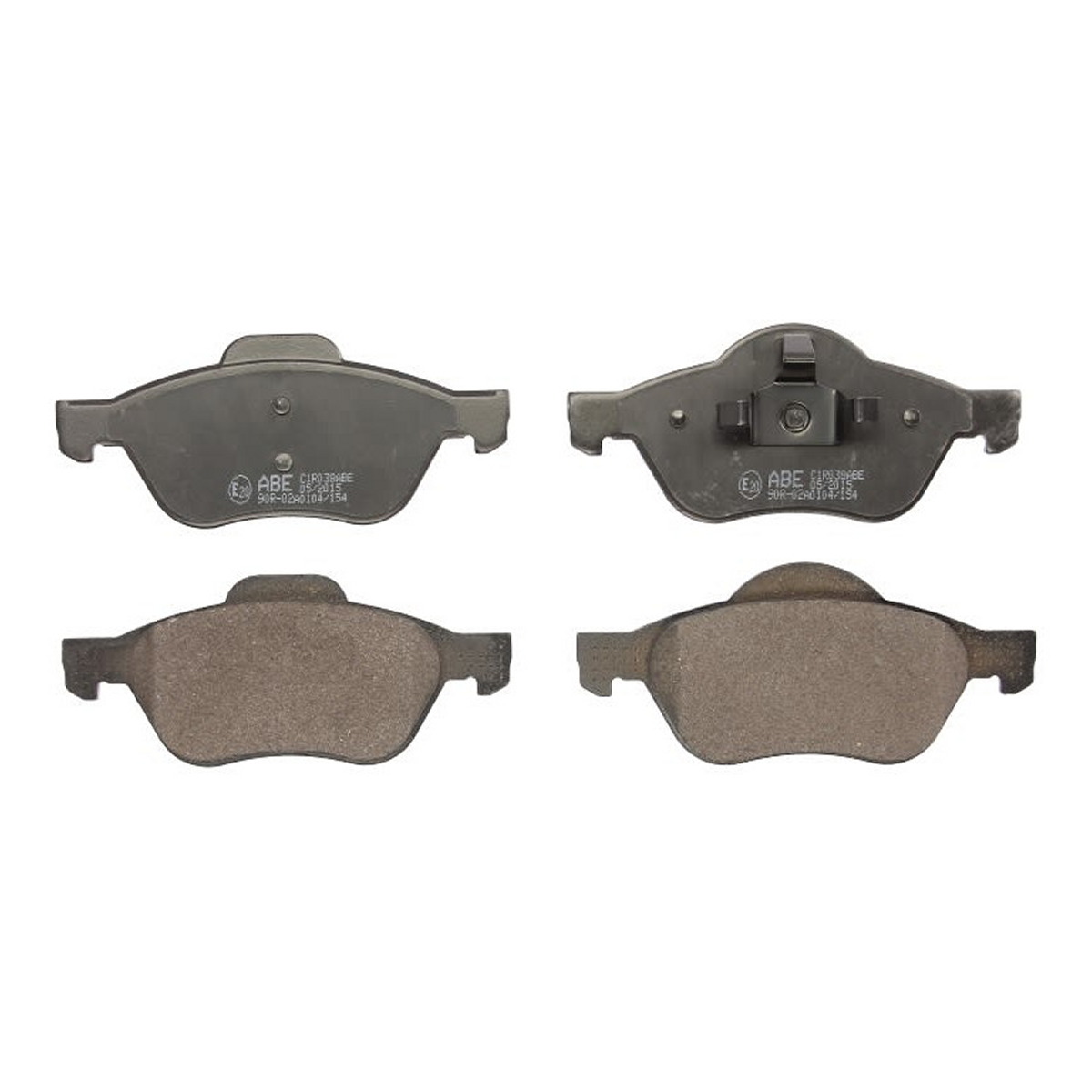 Комплект гальмівних колодок передн , RENAULT CLIO III, GRAND SCENIC II, MEGANE I, MEGANE II, SCENIC II 1.4-2.0D 03.99-