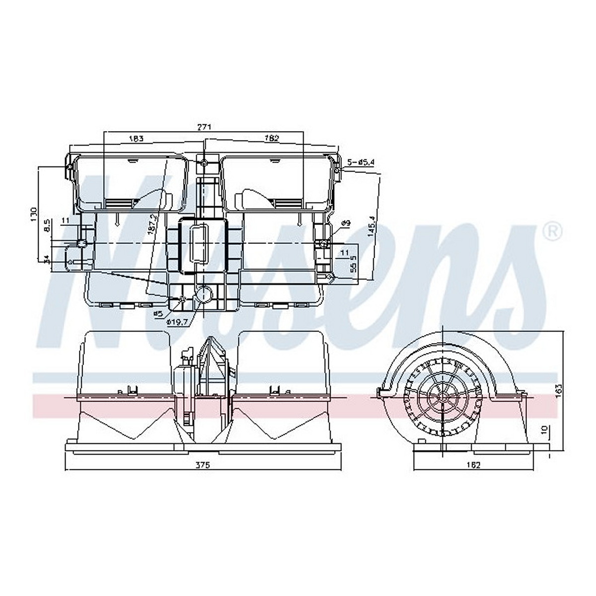 Вентилятор салону 24В SCANIA G I, P I, R I, T 01.03-09.22 фото 4